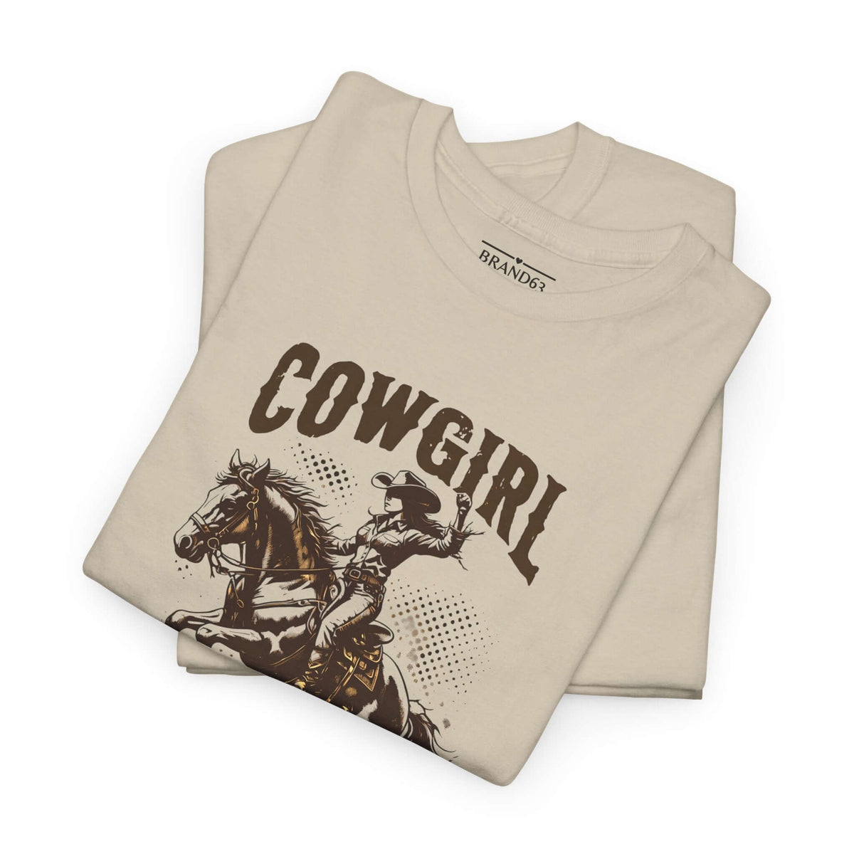 Rustic Western Cowgirl Life Heavy Cotton T-Shirt, Brand63