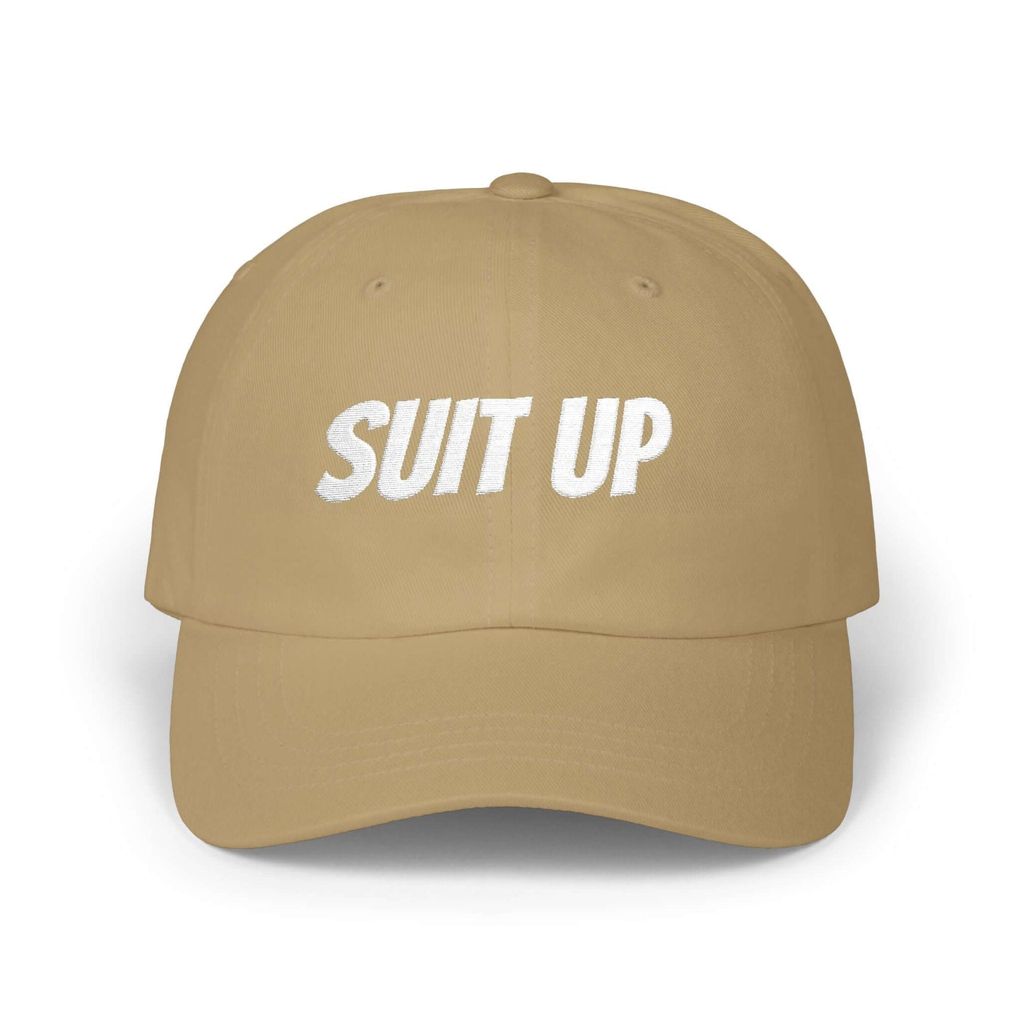 SUIT UP Embroidered Athletic Streetwear Gym Cap, Brand63