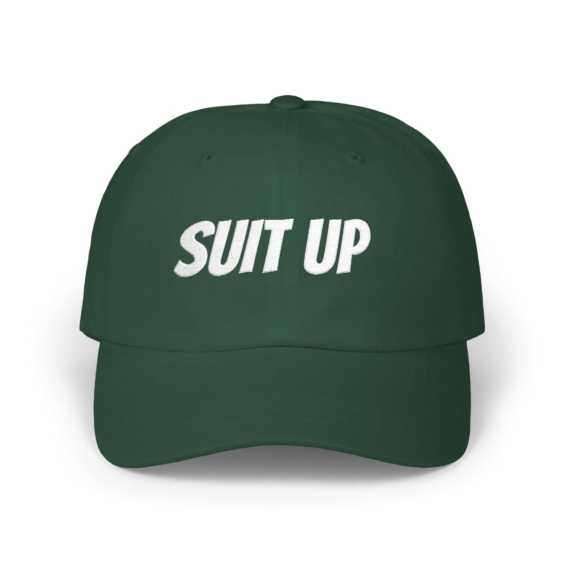 SUIT UP Embroidered Athletic Streetwear Gym Cap, Brand63