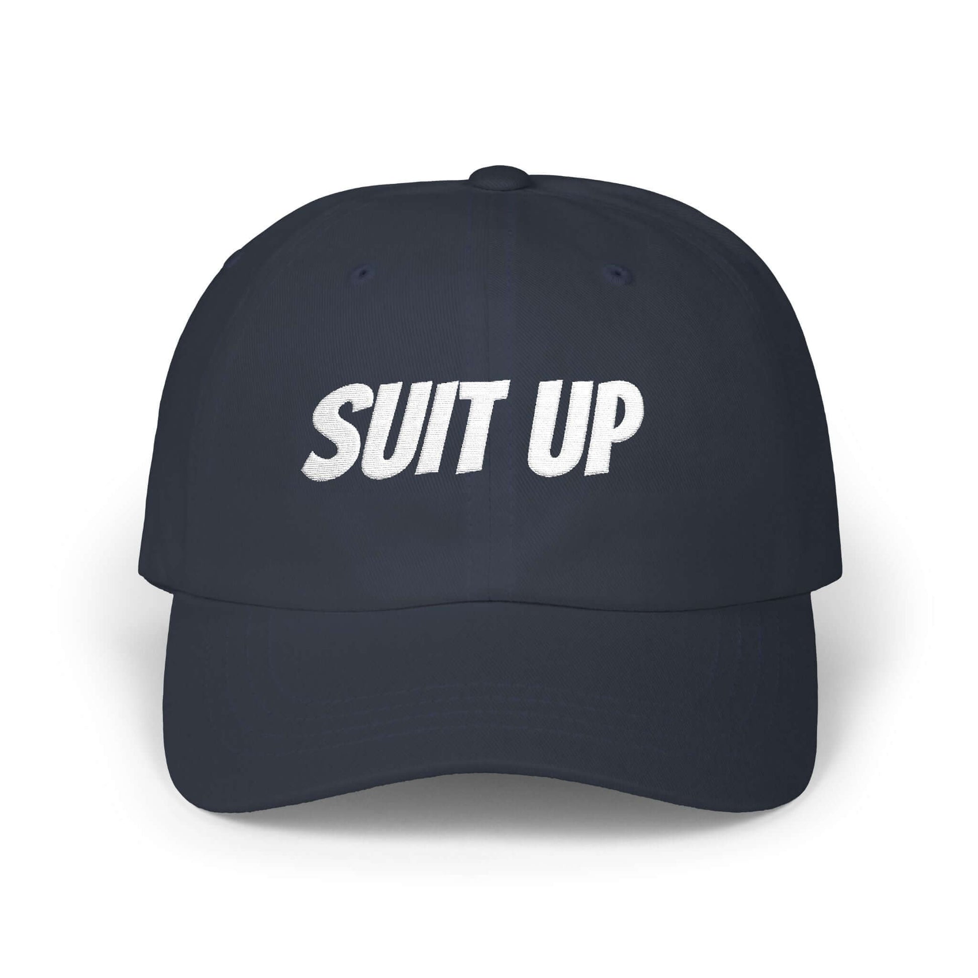 SUIT UP Embroidered Athletic Streetwear Gym Cap, Brand63
