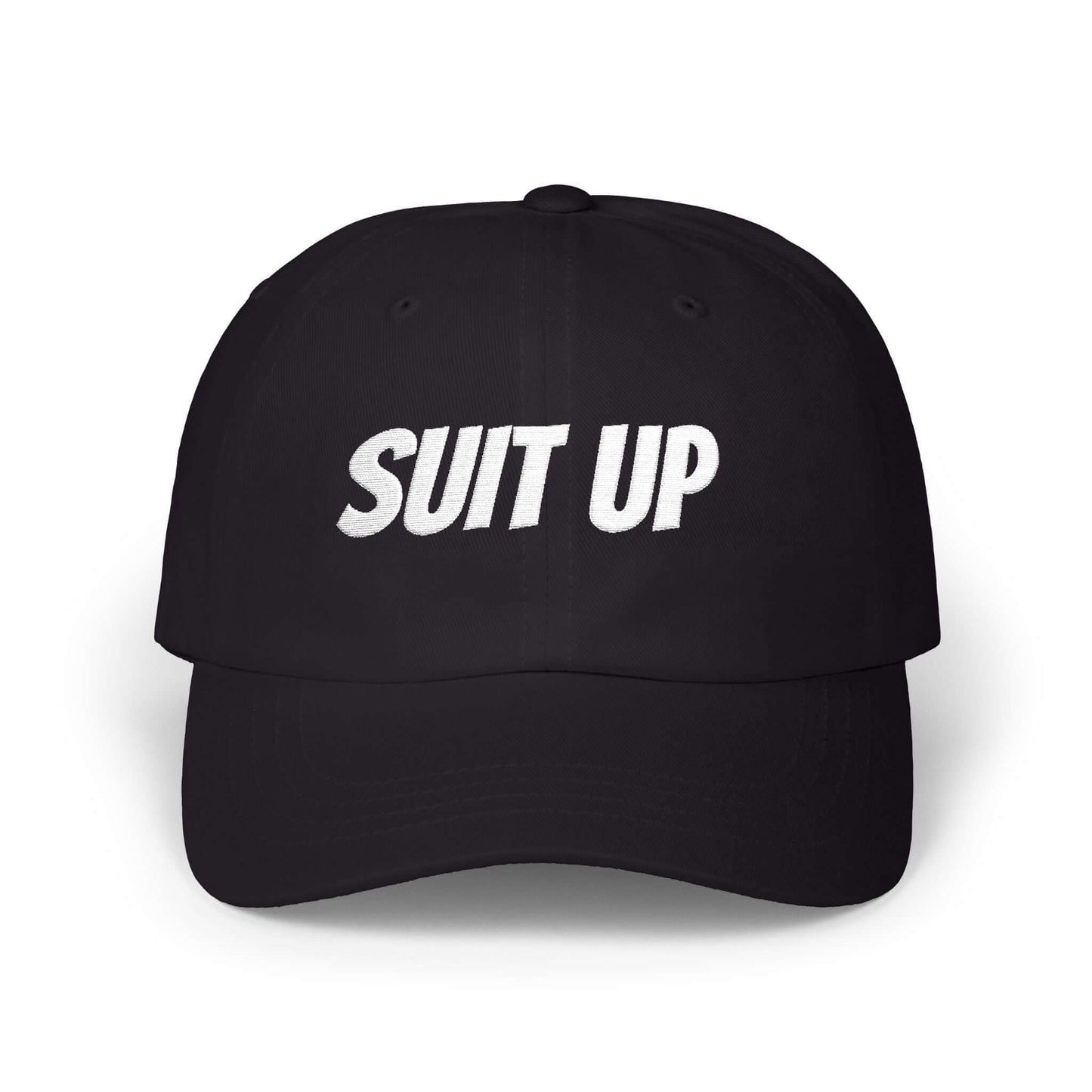SUIT UP Embroidered Athletic Streetwear Gym Cap, Brand63