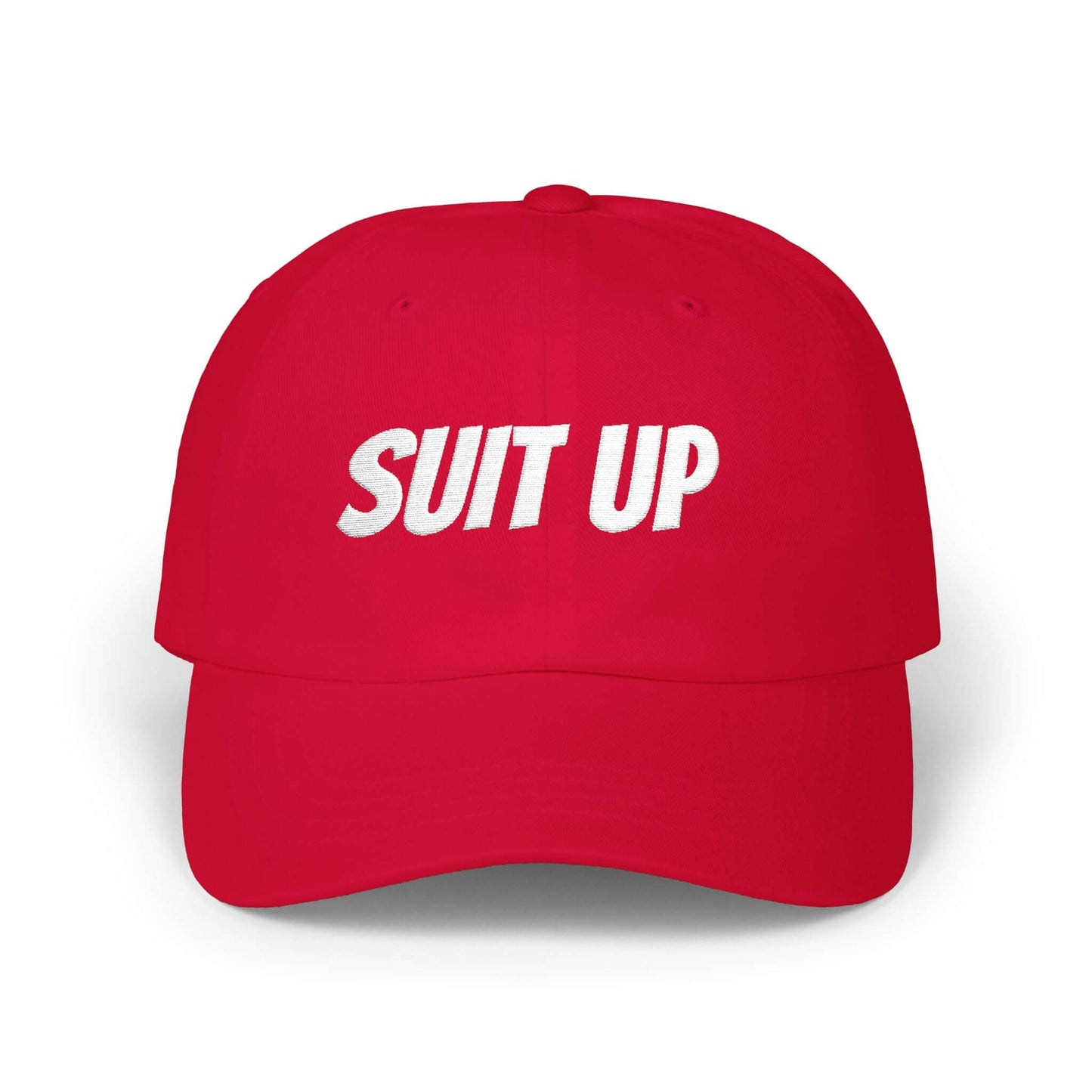 SUIT UP Embroidered Athletic Streetwear Gym Cap, Brand63