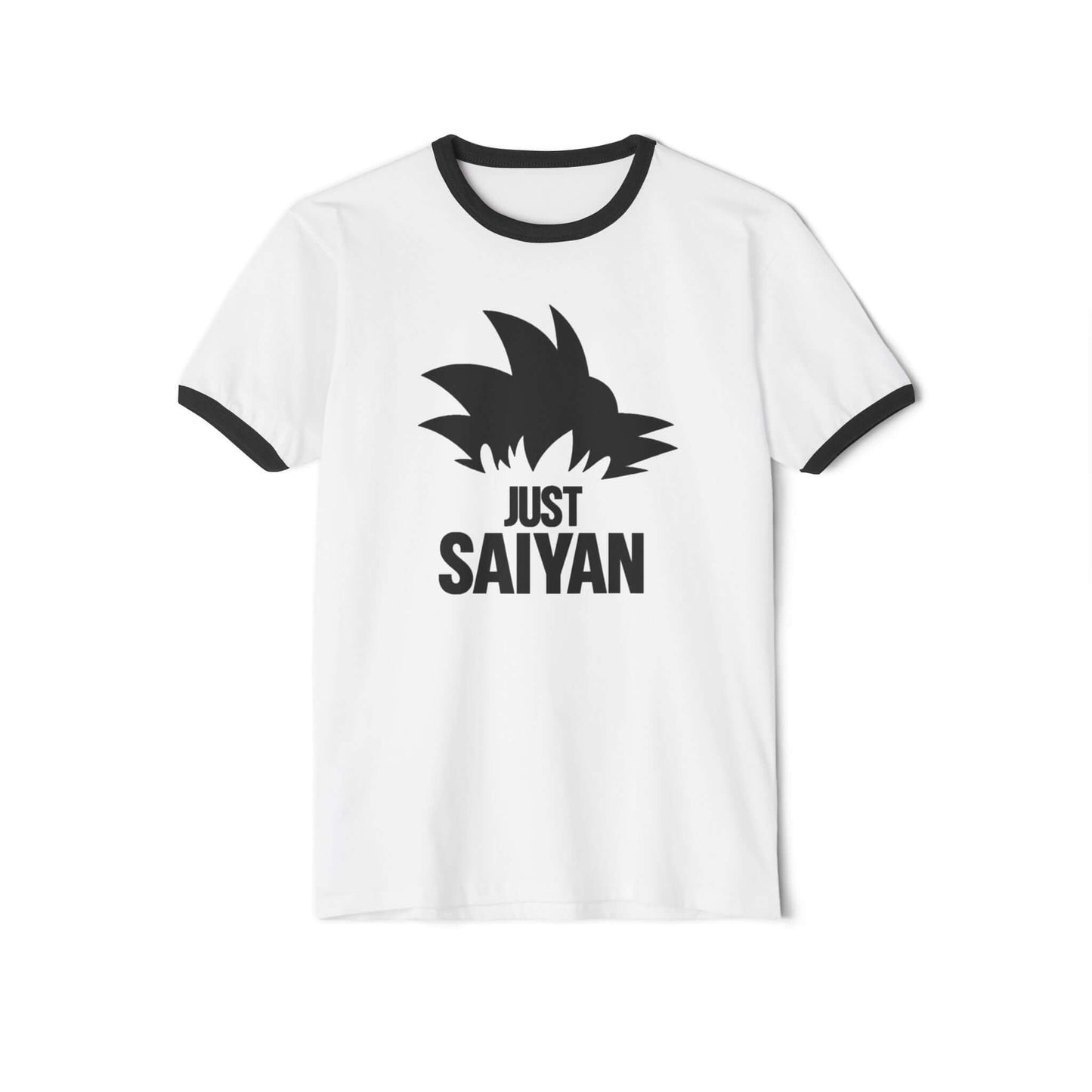 Saiyan Anime Graphic Ringer T-Shirt, Brand63