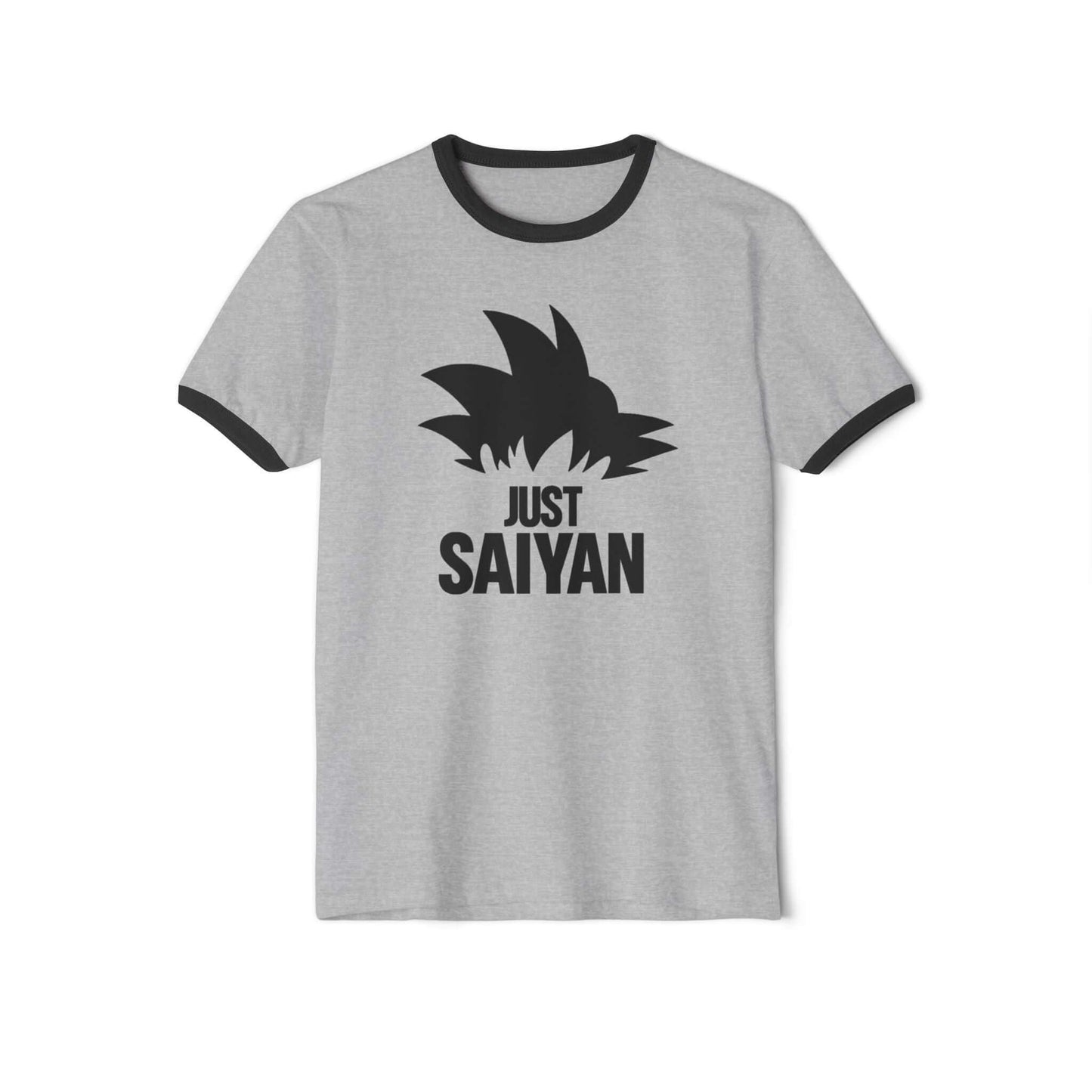 Saiyan Anime Graphic Ringer T-Shirt, Brand63
