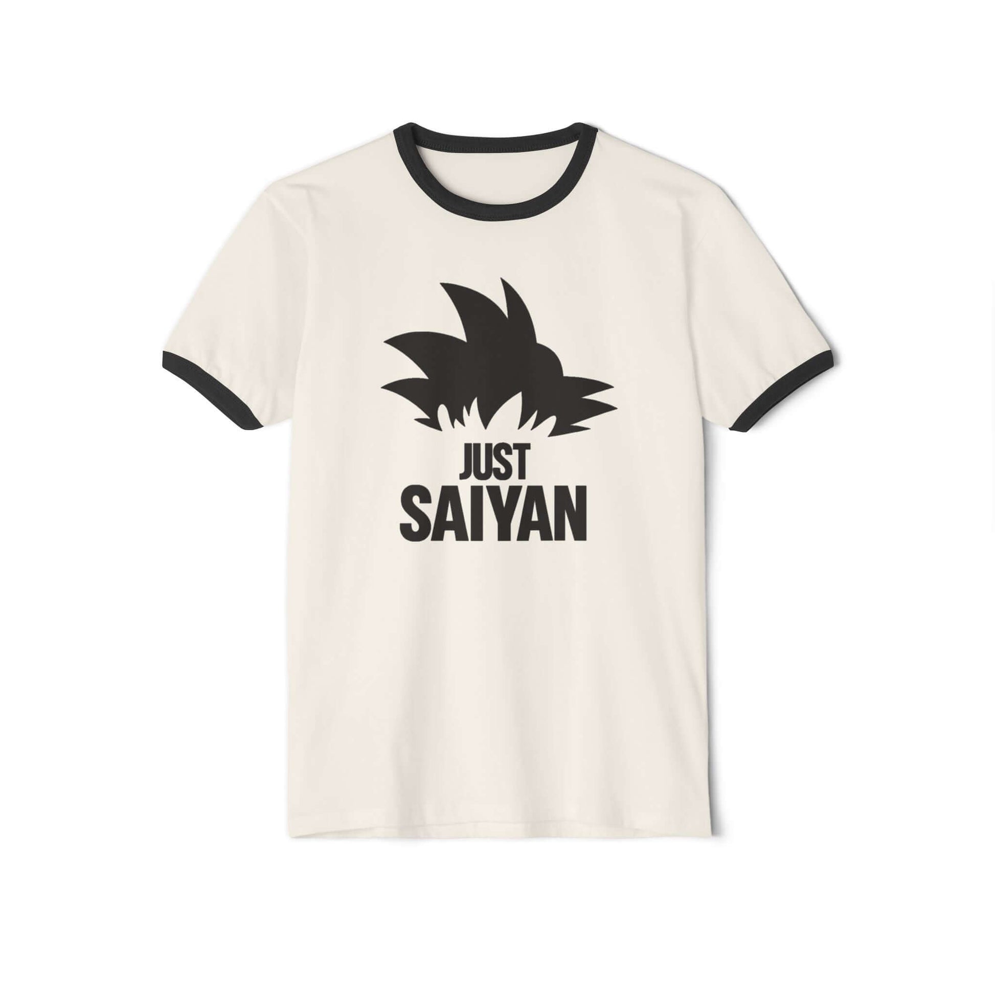 Saiyan Anime Graphic Ringer T-Shirt, Brand63