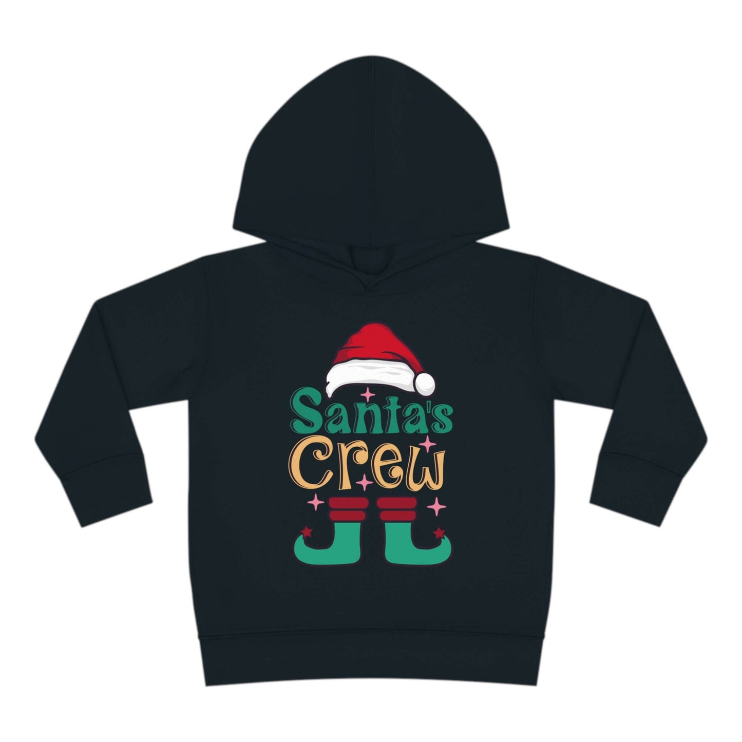 Santa's Crew Toddler Christmas Hoodie – Cozy & Festive Holiday Wear for Kids, Toddler Pullover Fleece Hoodie, Brand63