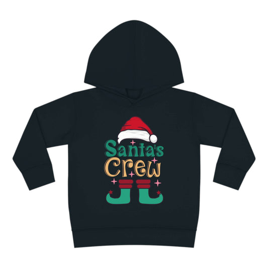 Santa's Crew Toddler Christmas Hoodie – Cozy & Festive Holiday Wear for Kids, Toddler Pullover Fleece Hoodie, Brand63