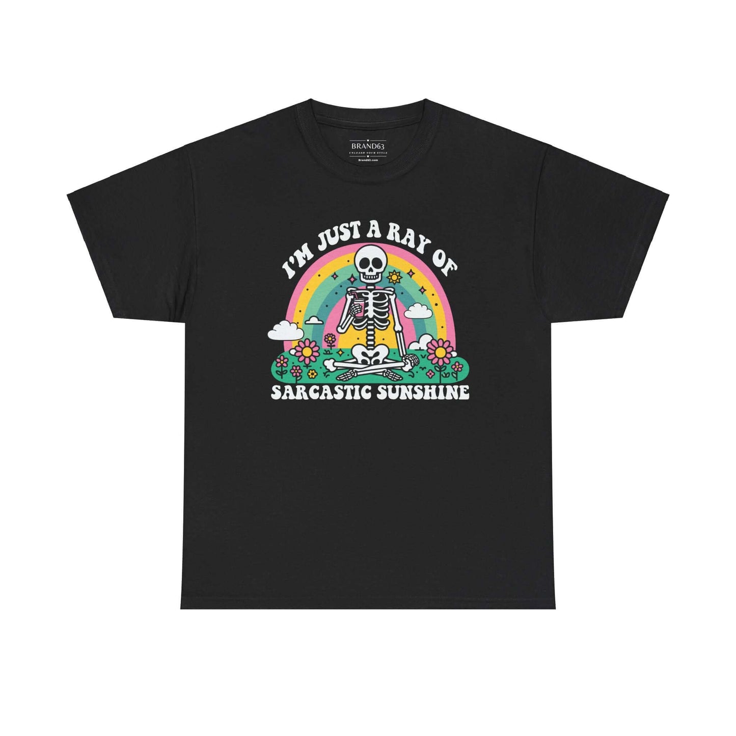 Sarcastic Sunshine Skeleton Halloween T-Shirt, Brand63
