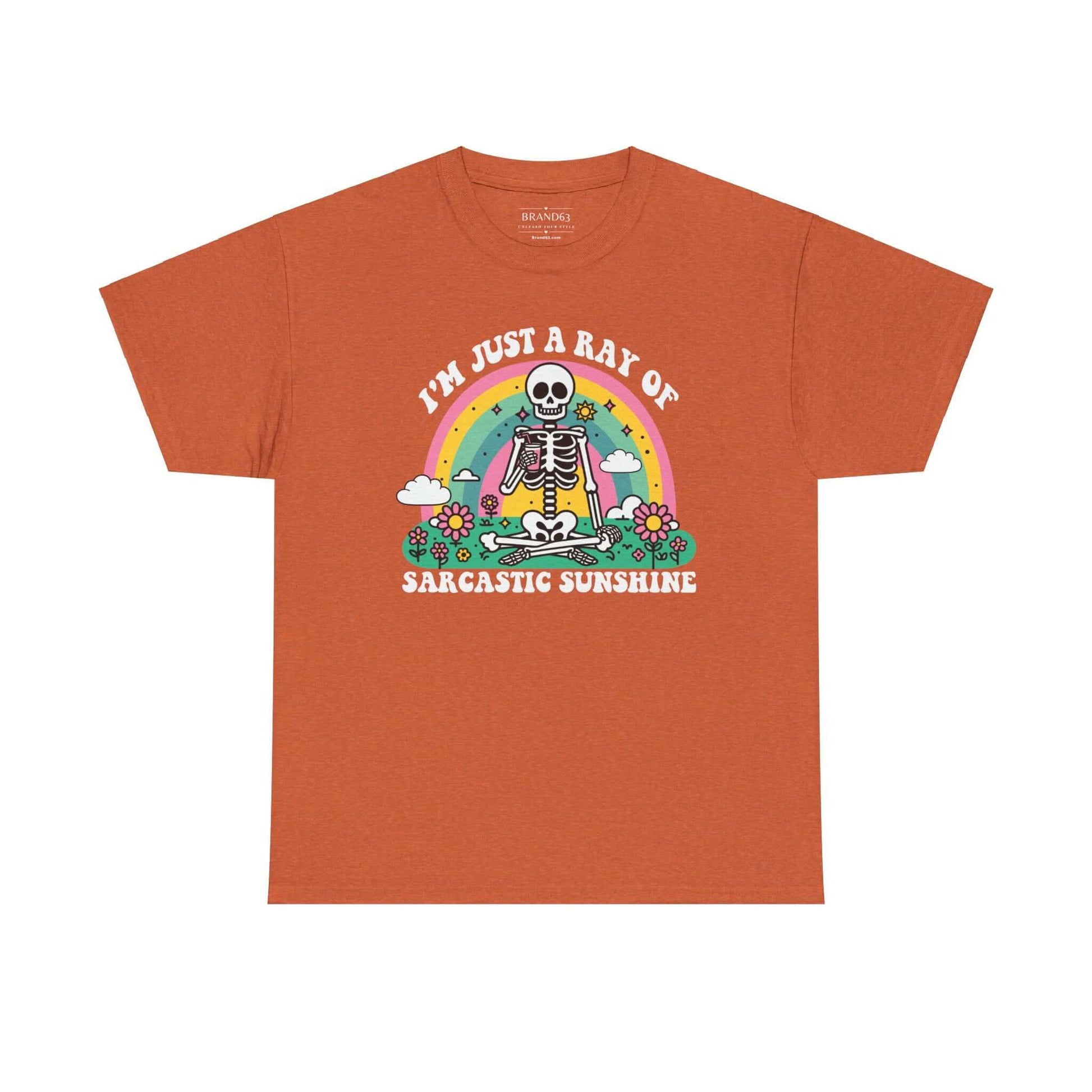 Sarcastic Sunshine Skeleton Halloween T-Shirt, Brand63