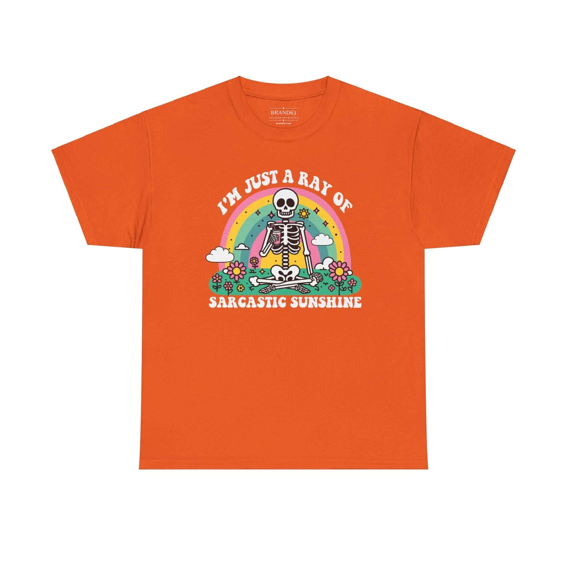Sarcastic Sunshine Skeleton Halloween T-Shirt, Brand63