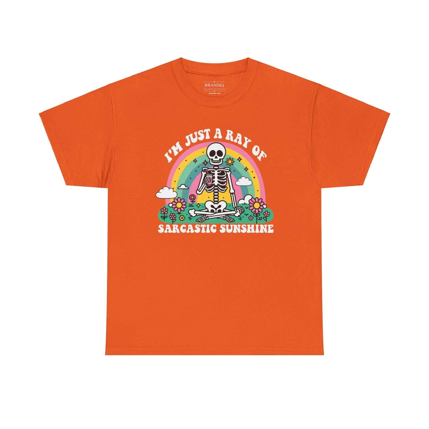 Sarcastic Sunshine Skeleton Halloween T-Shirt, Brand63
