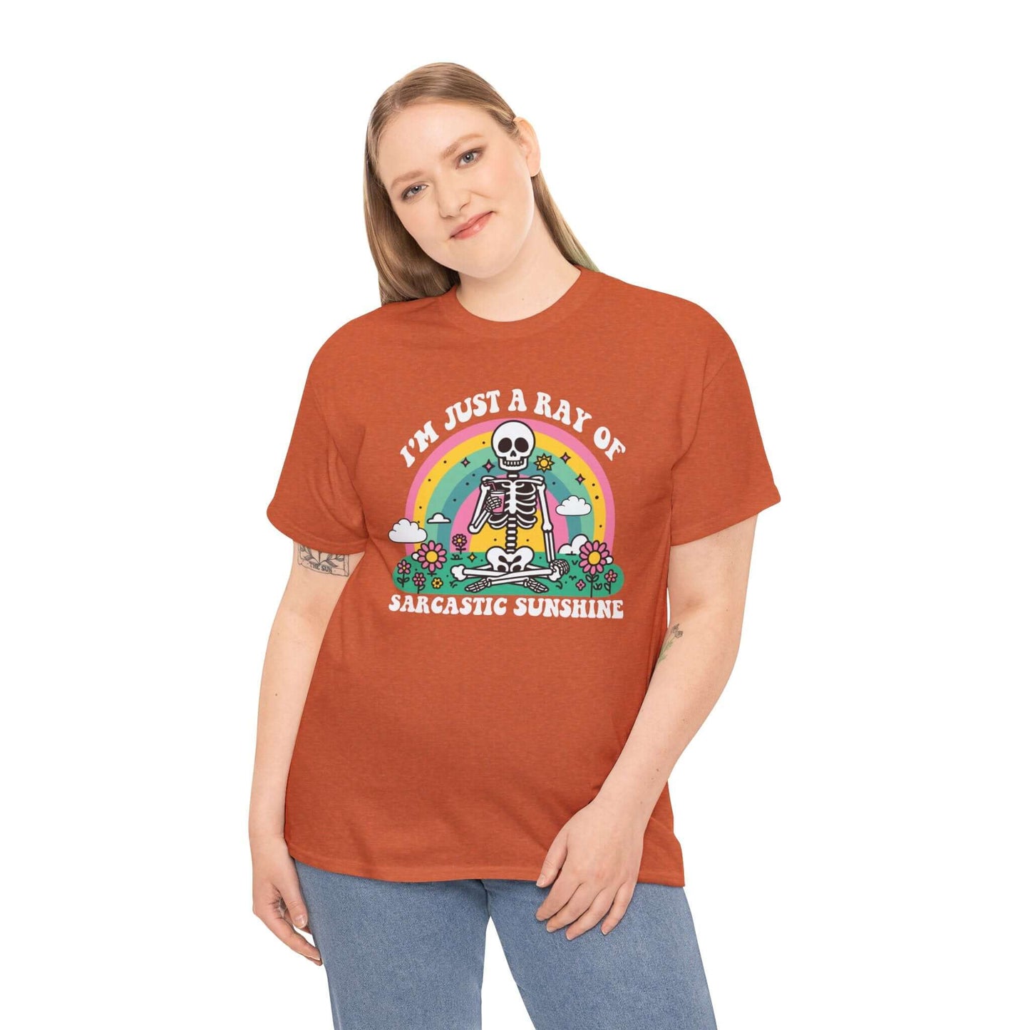 Sarcastic Sunshine Skeleton Halloween T-Shirt, Brand63