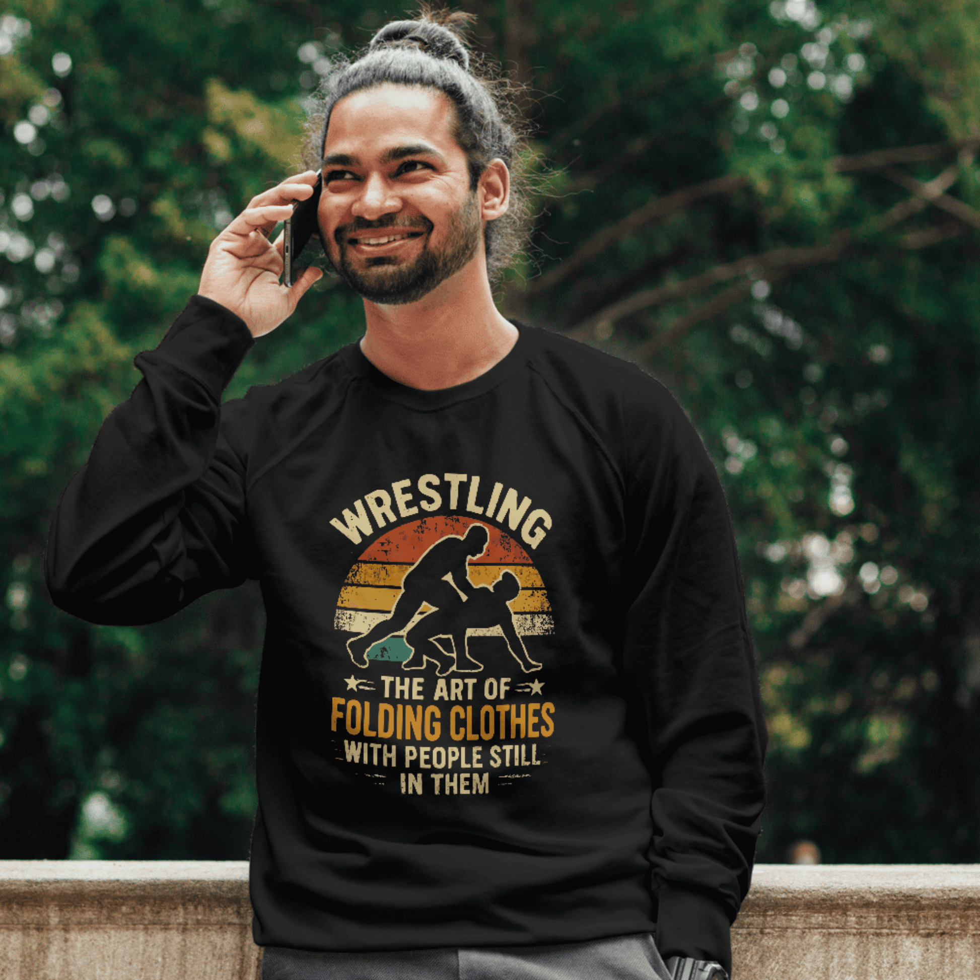 Sarcastic Wrestling Long Sleeve Shirt, Brand63