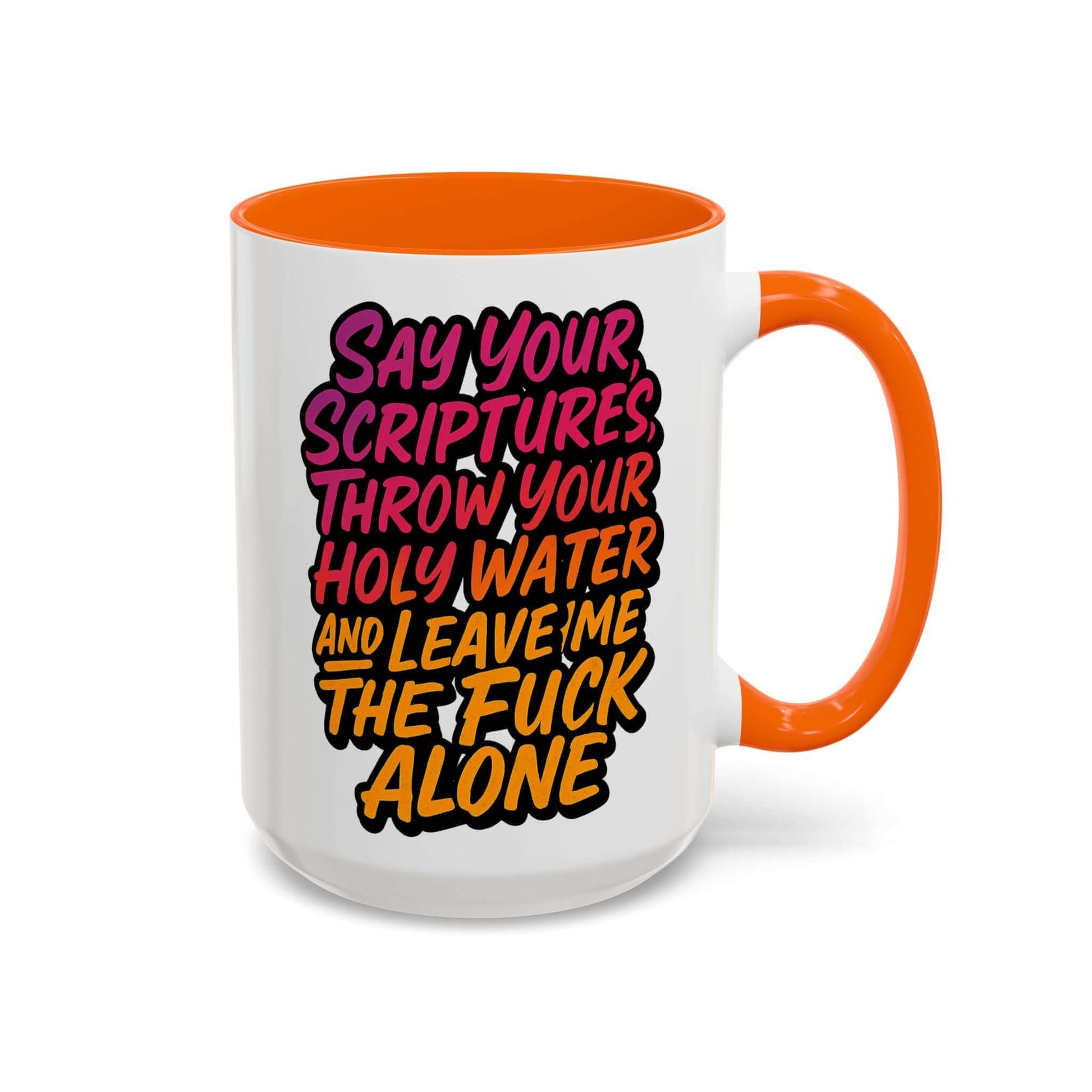 Sassy Accent Coffee Mug - "Leave Me Alone" Cup, Brand63