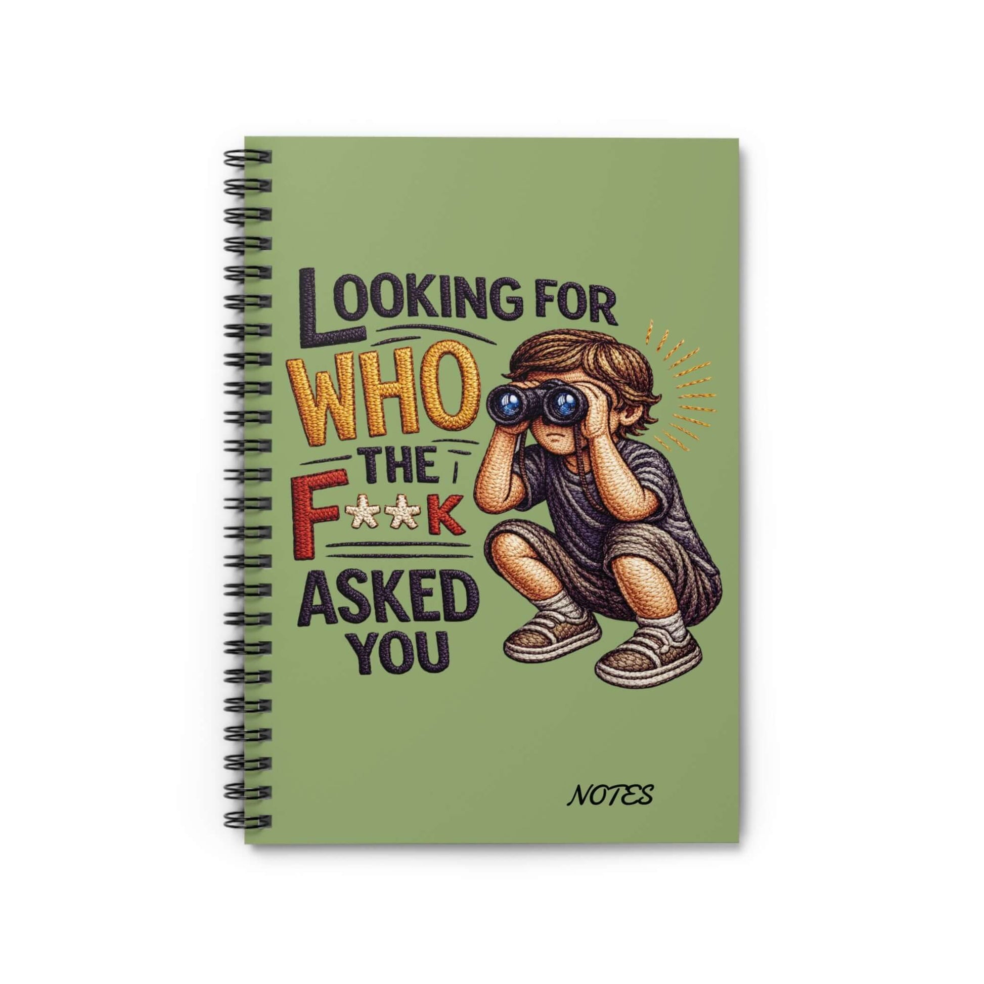 Sassy Illustrated Spiral Notebook/ Journal, Brand63
