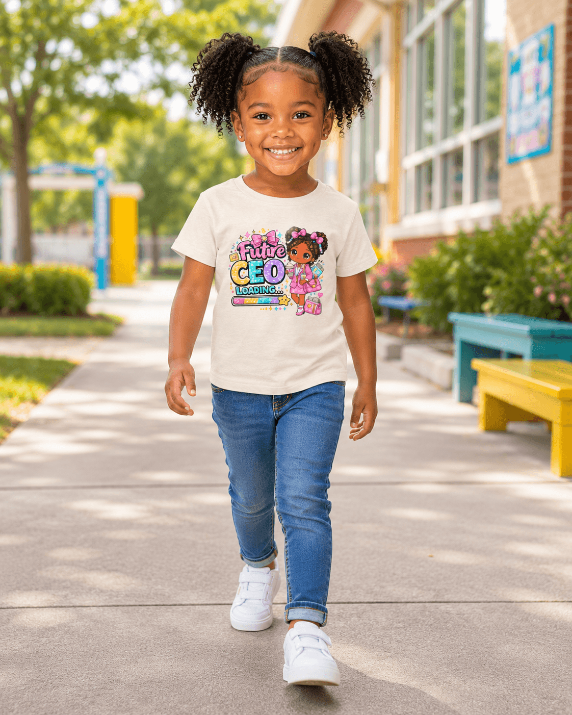 Sassy Toddler CEO Short Sleeve Tee — Back to School, Brand63