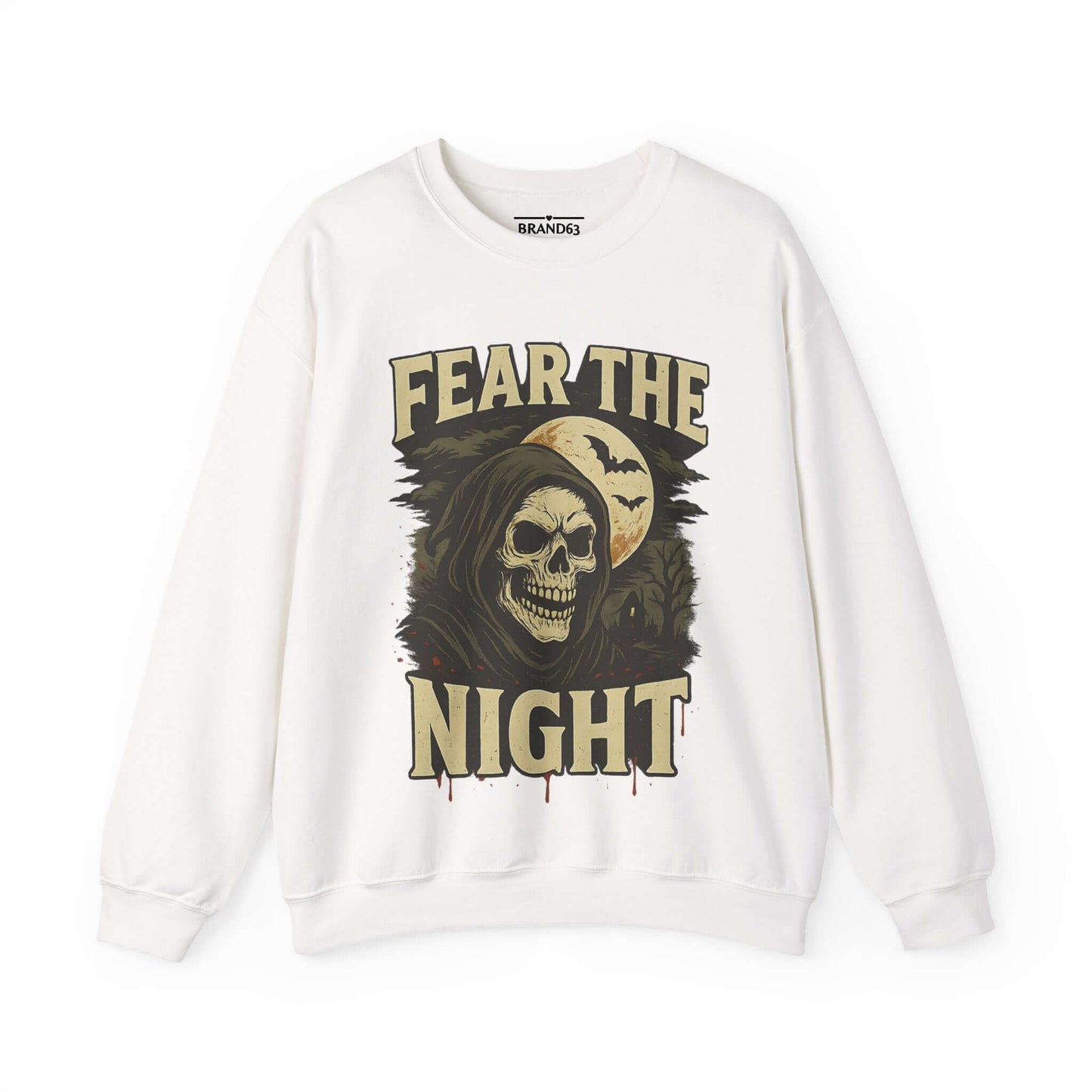 Scary Halloween Skull Sweatshirt, Brand63