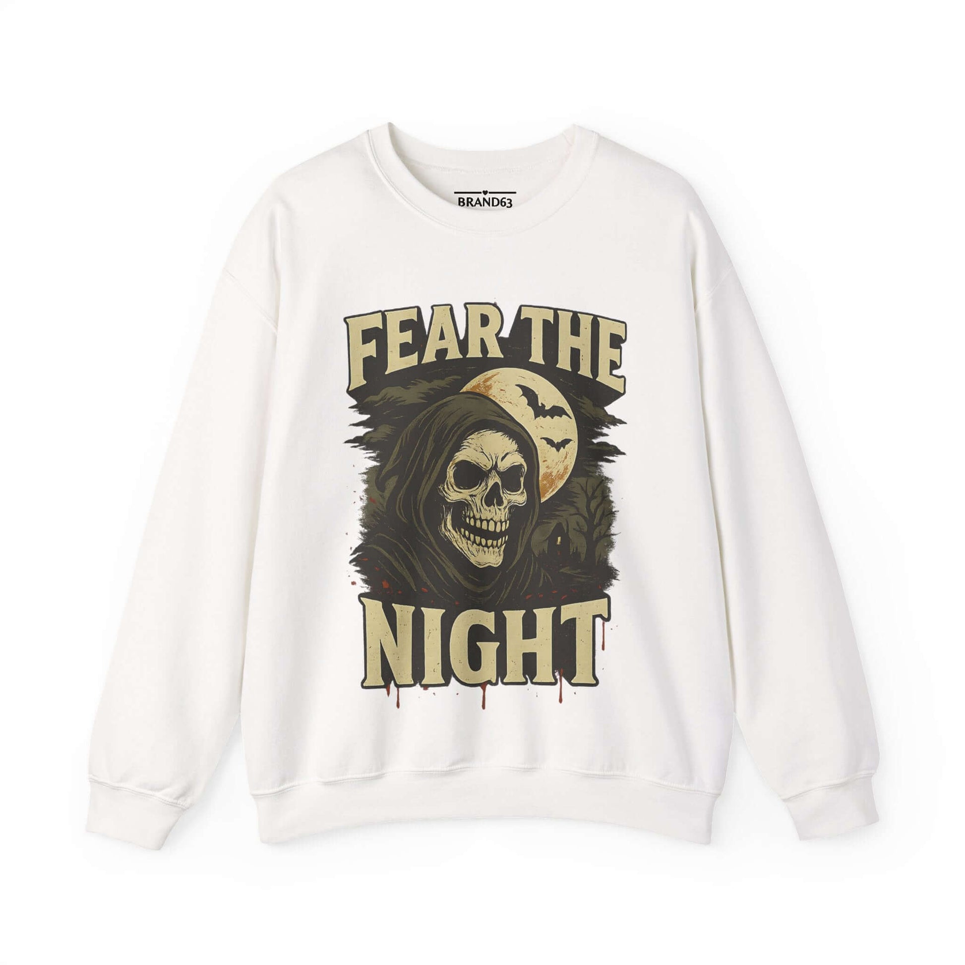 Scary Halloween Skull Sweatshirt, Brand63
