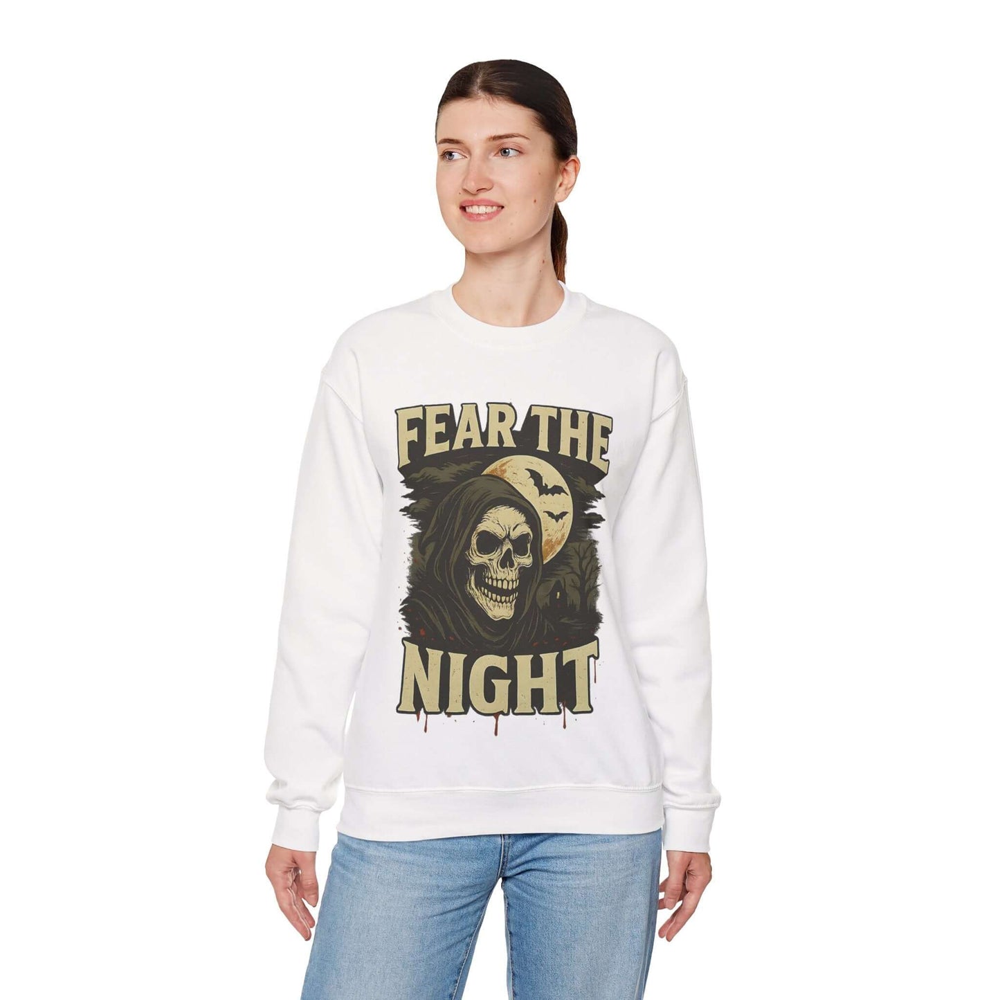 Scary Halloween Skull Sweatshirt, Brand63