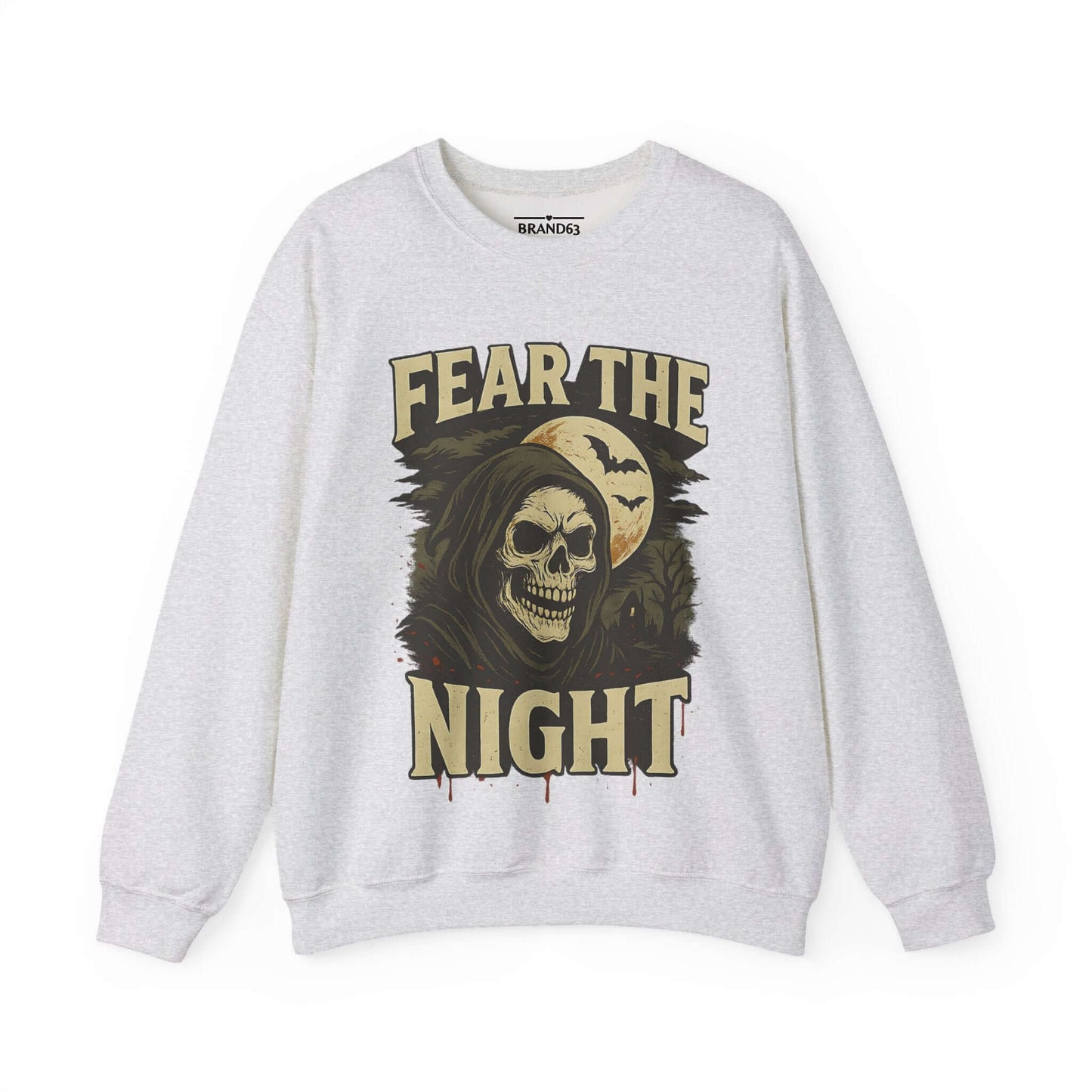 Scary Halloween Skull Sweatshirt, Brand63