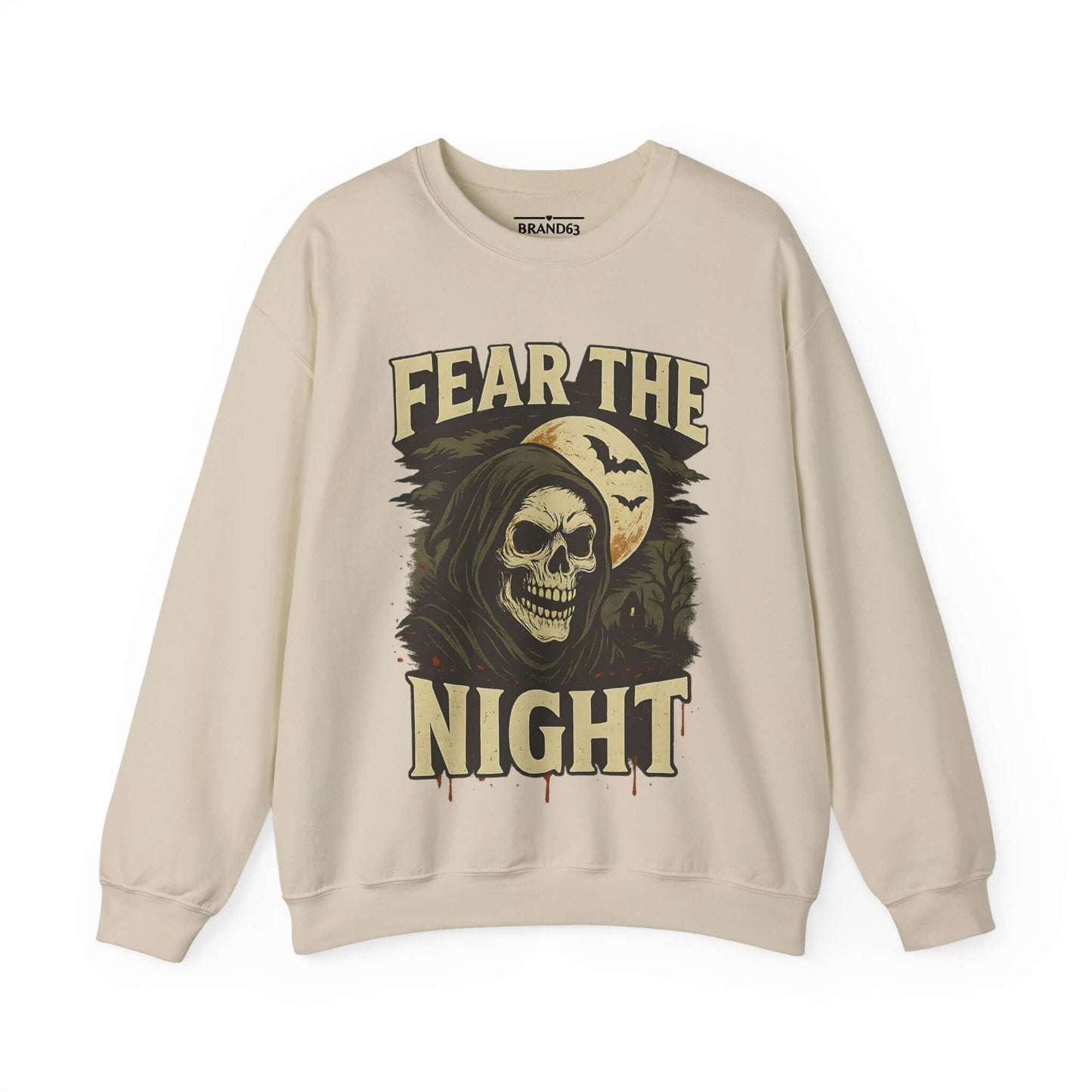 Scary Halloween Skull Sweatshirt, Brand63