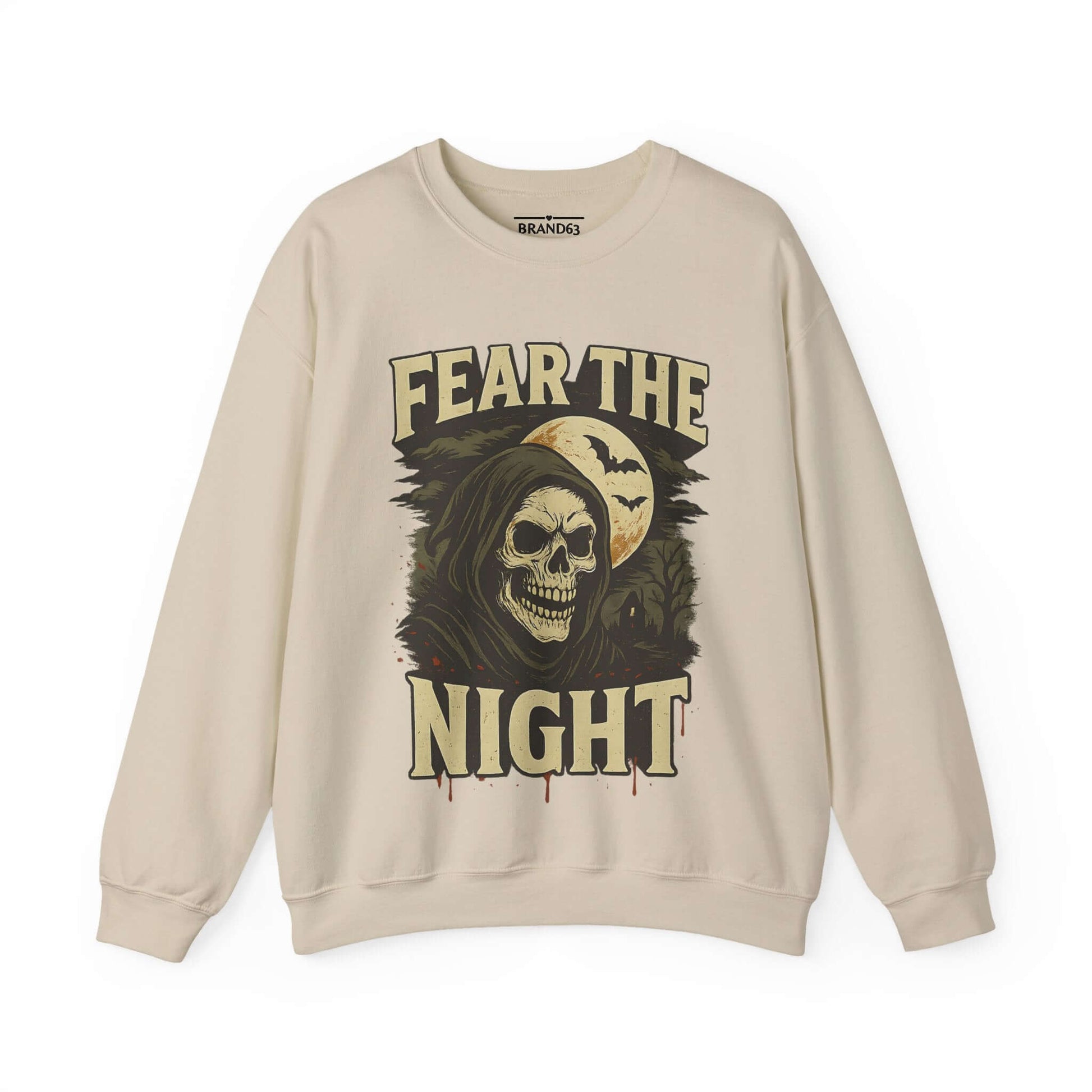 Scary Halloween Skull Sweatshirt, Brand63