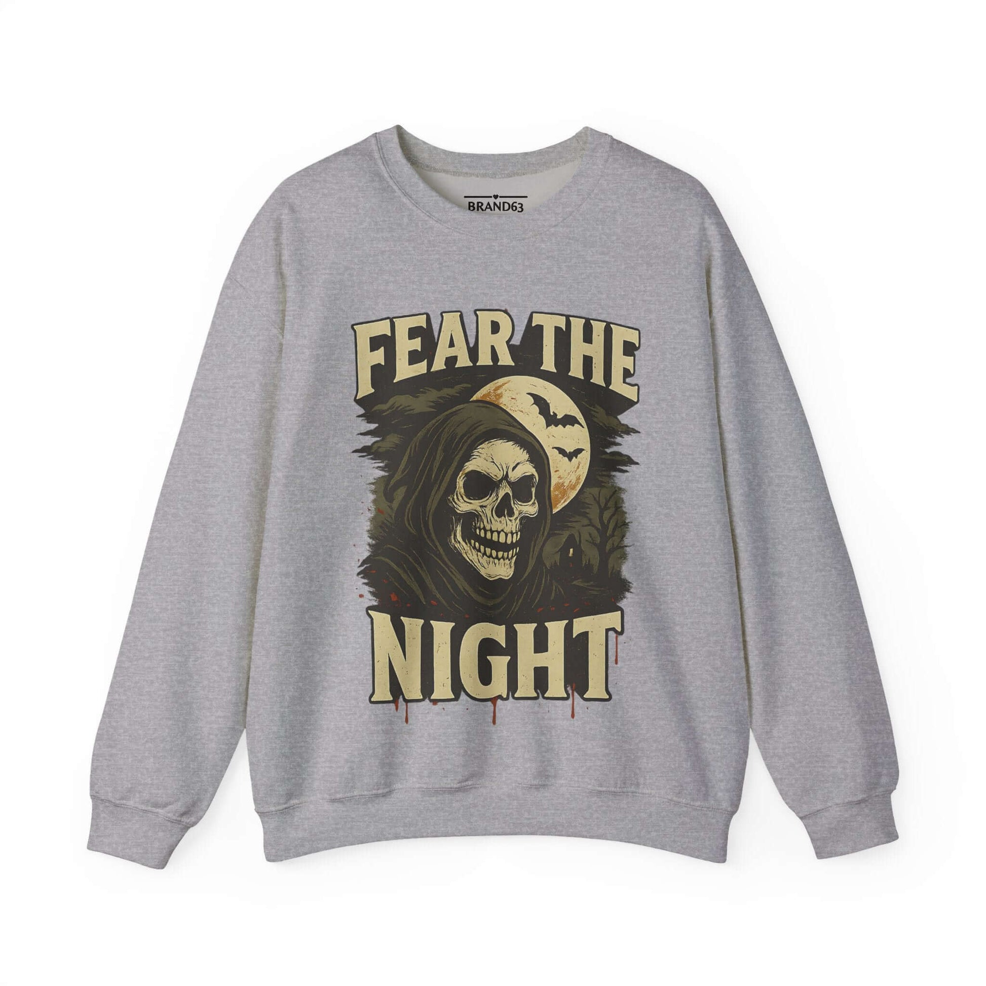 Scary Halloween Skull Sweatshirt, Brand63