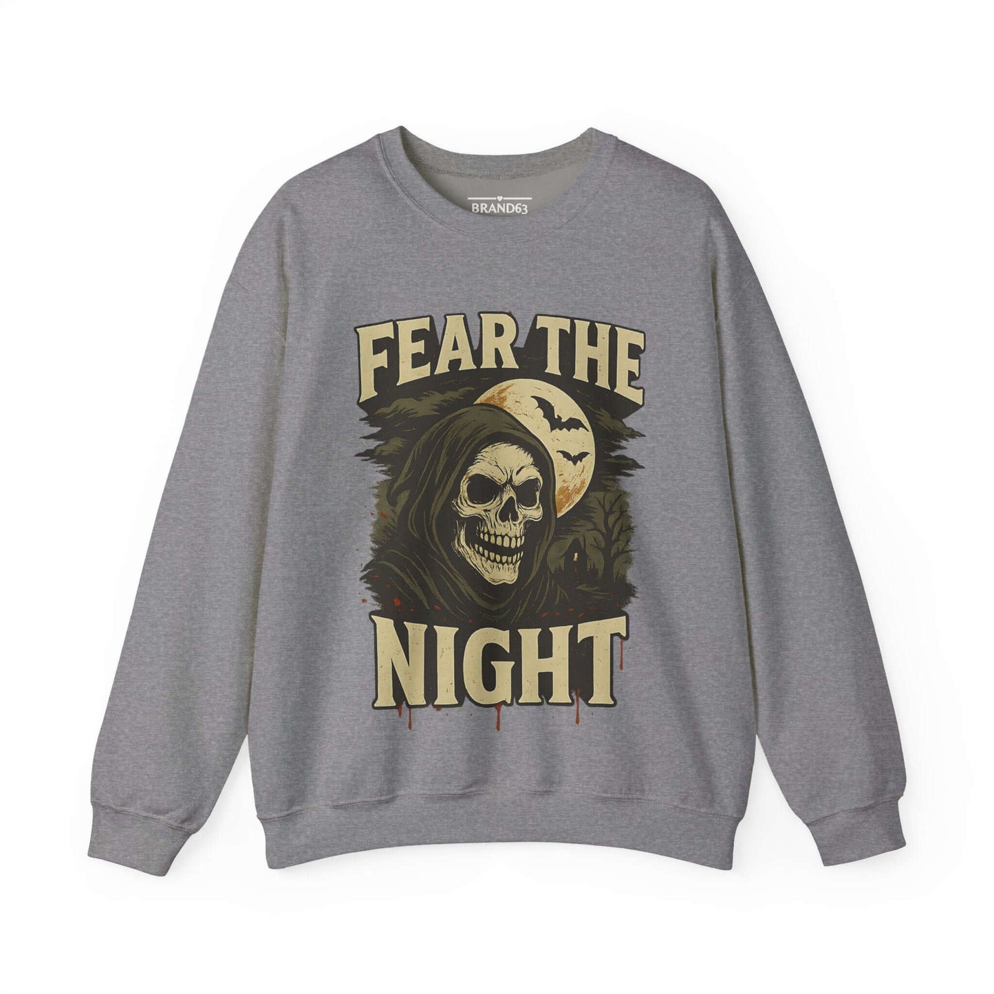 Scary Halloween Skull Sweatshirt, Brand63