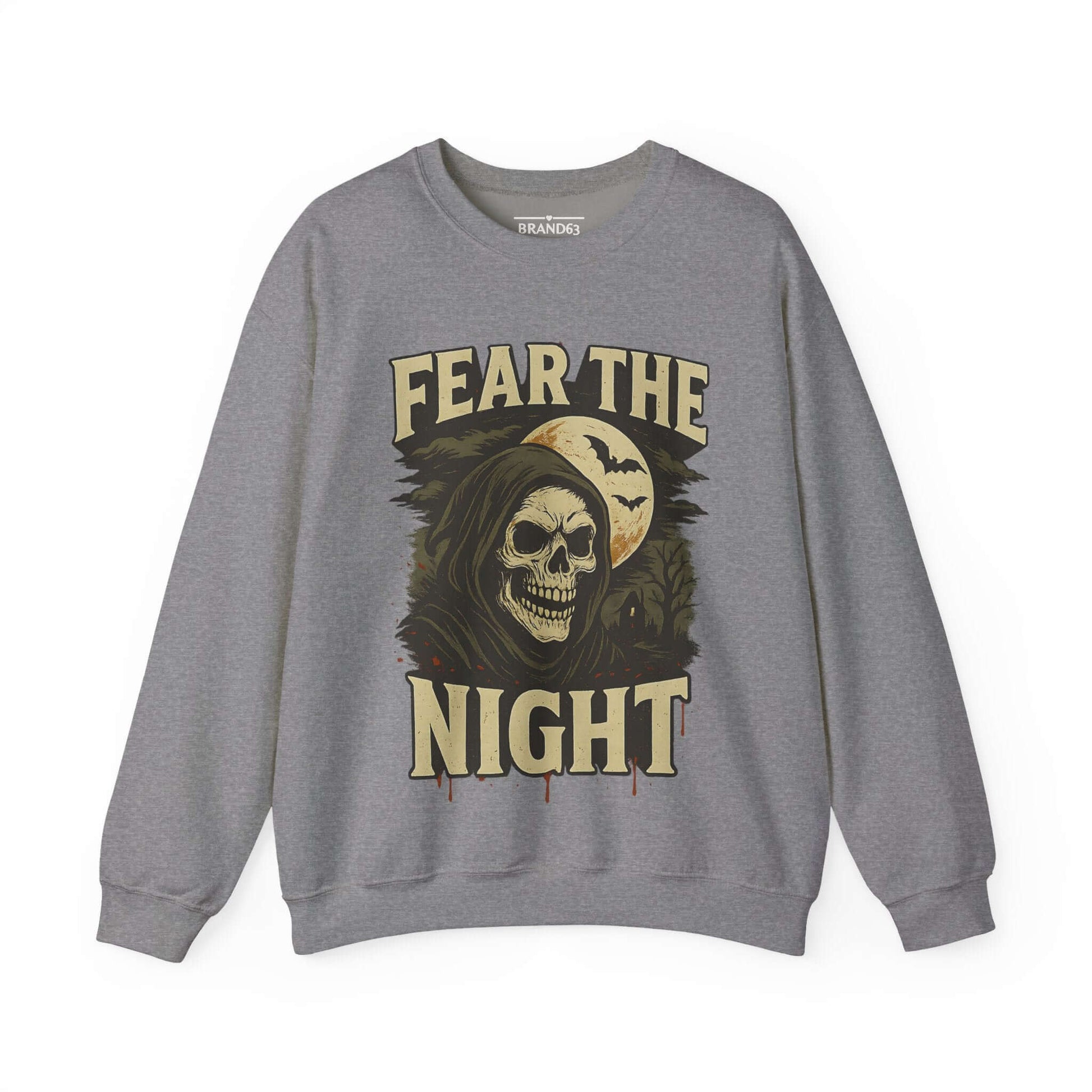 Scary Halloween Skull Sweatshirt, Brand63