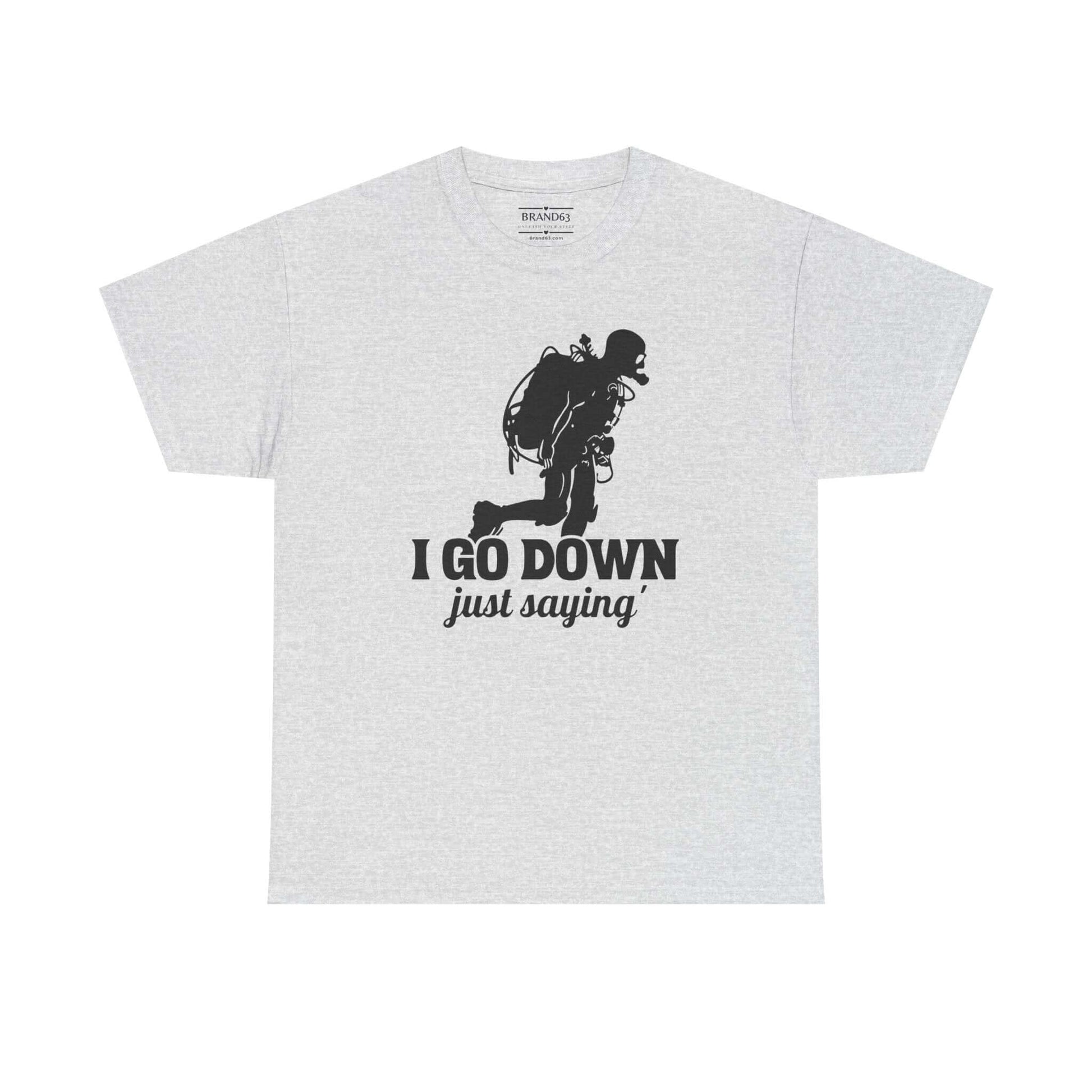 Scuba Diver Adult Subliminal Graphic Tee, Brand63