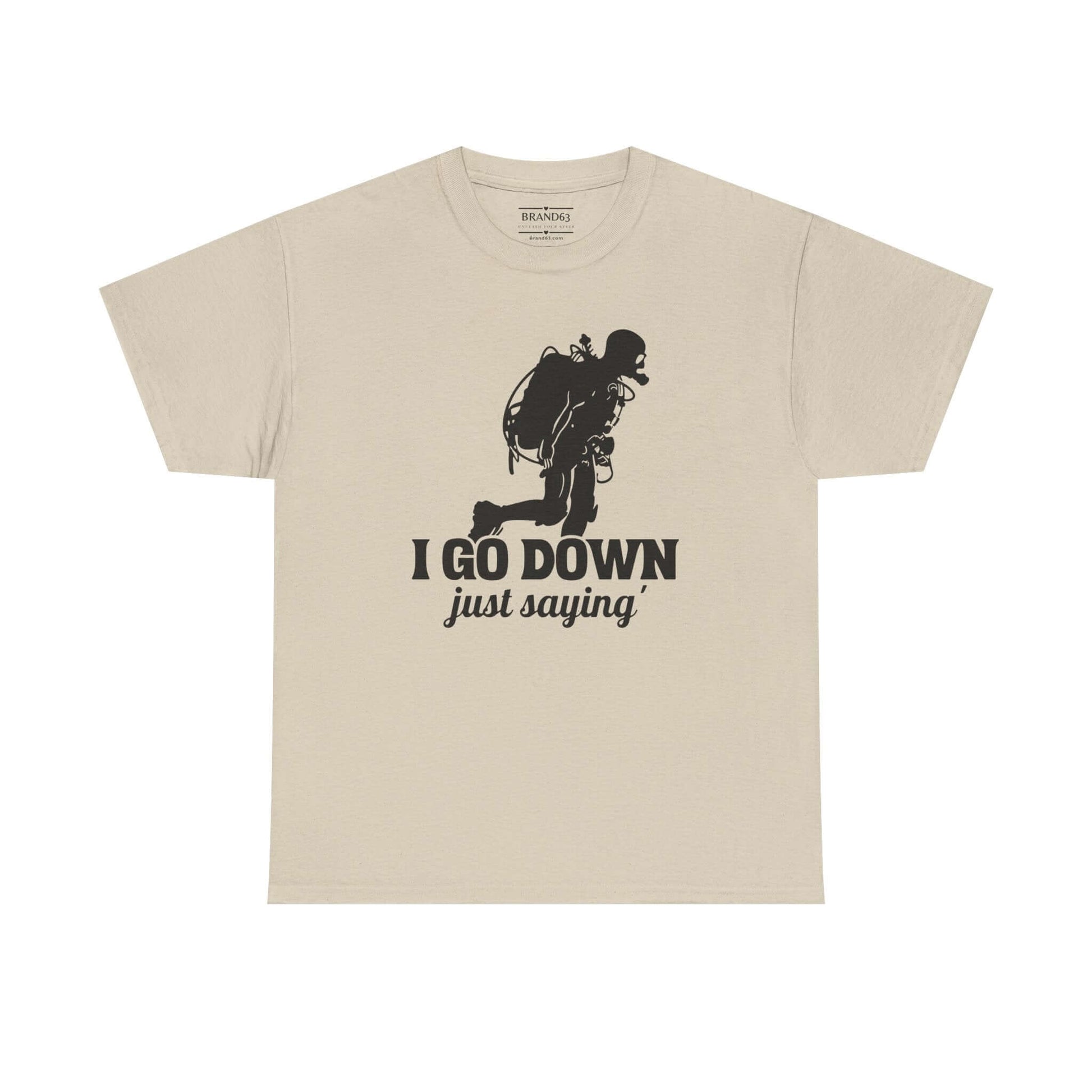 Scuba Diver Adult Subliminal Graphic Tee, Brand63