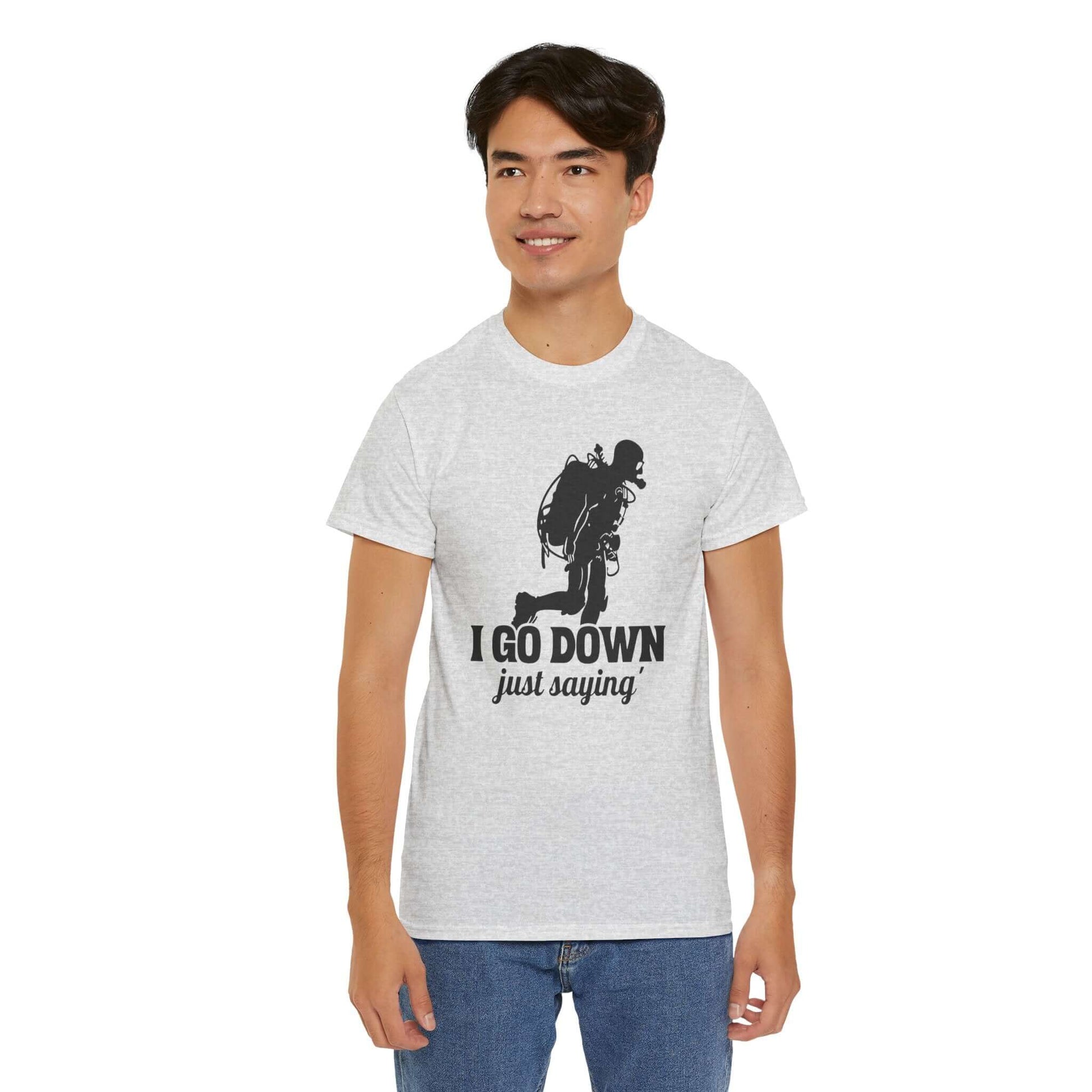 Scuba Diver Adult Subliminal Graphic Tee, Brand63
