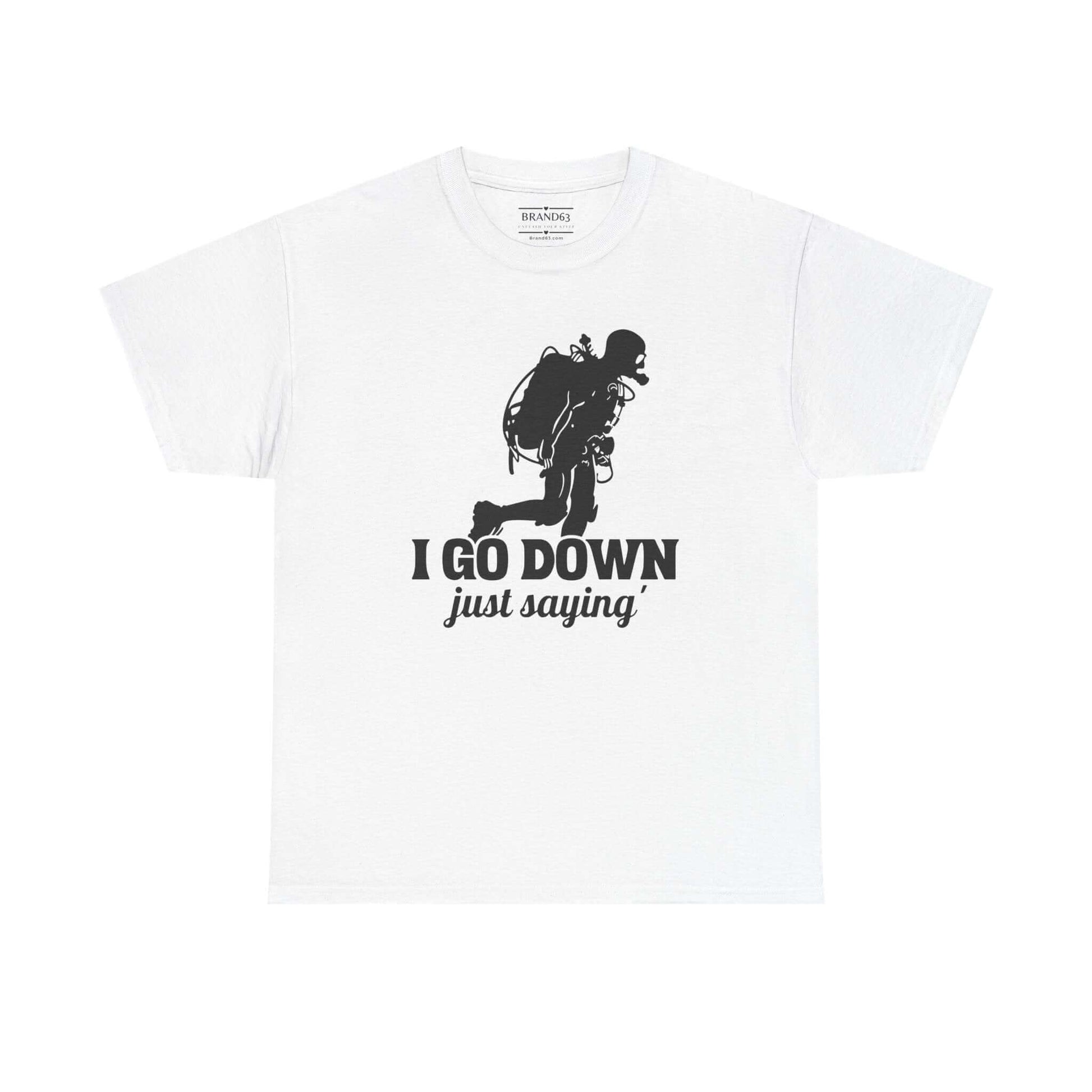 Scuba Diver Adult Subliminal Graphic Tee, Brand63