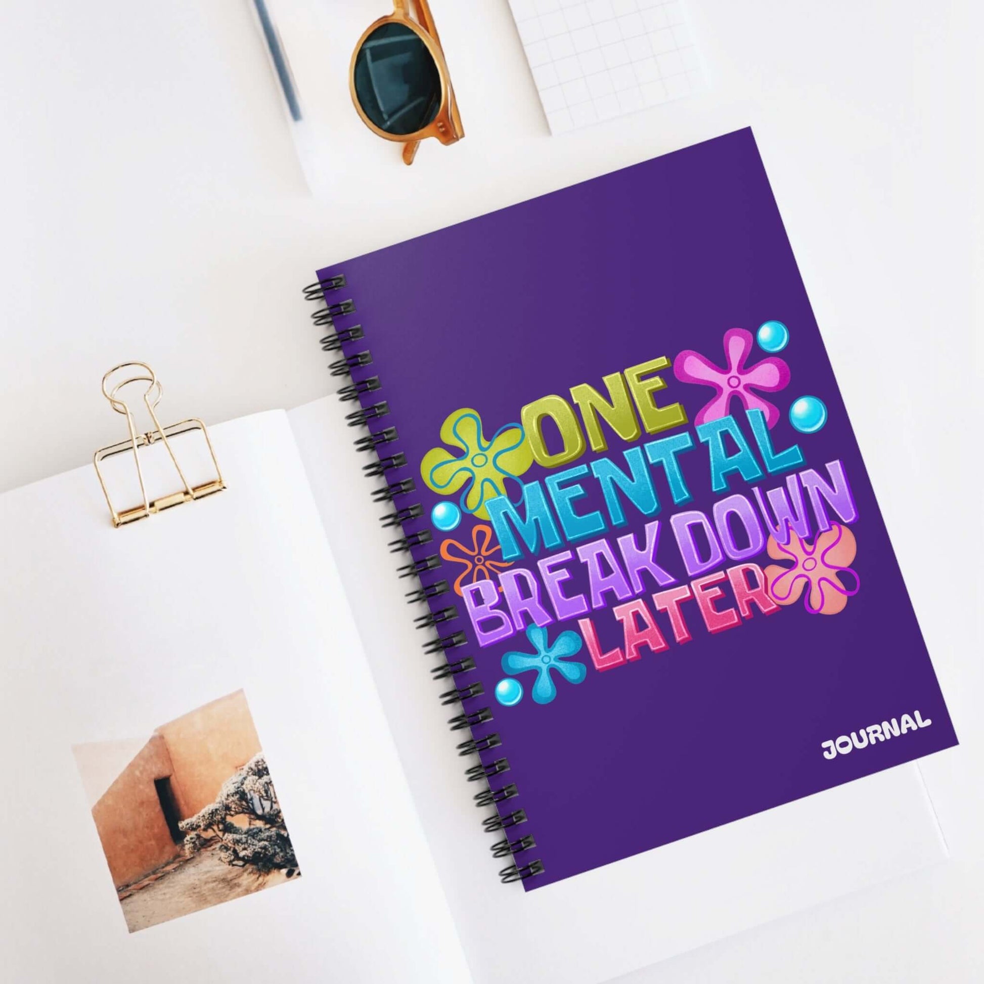 Self-Care Spiral Notebook - Ruled Line Blank Lined Journal, Brand63