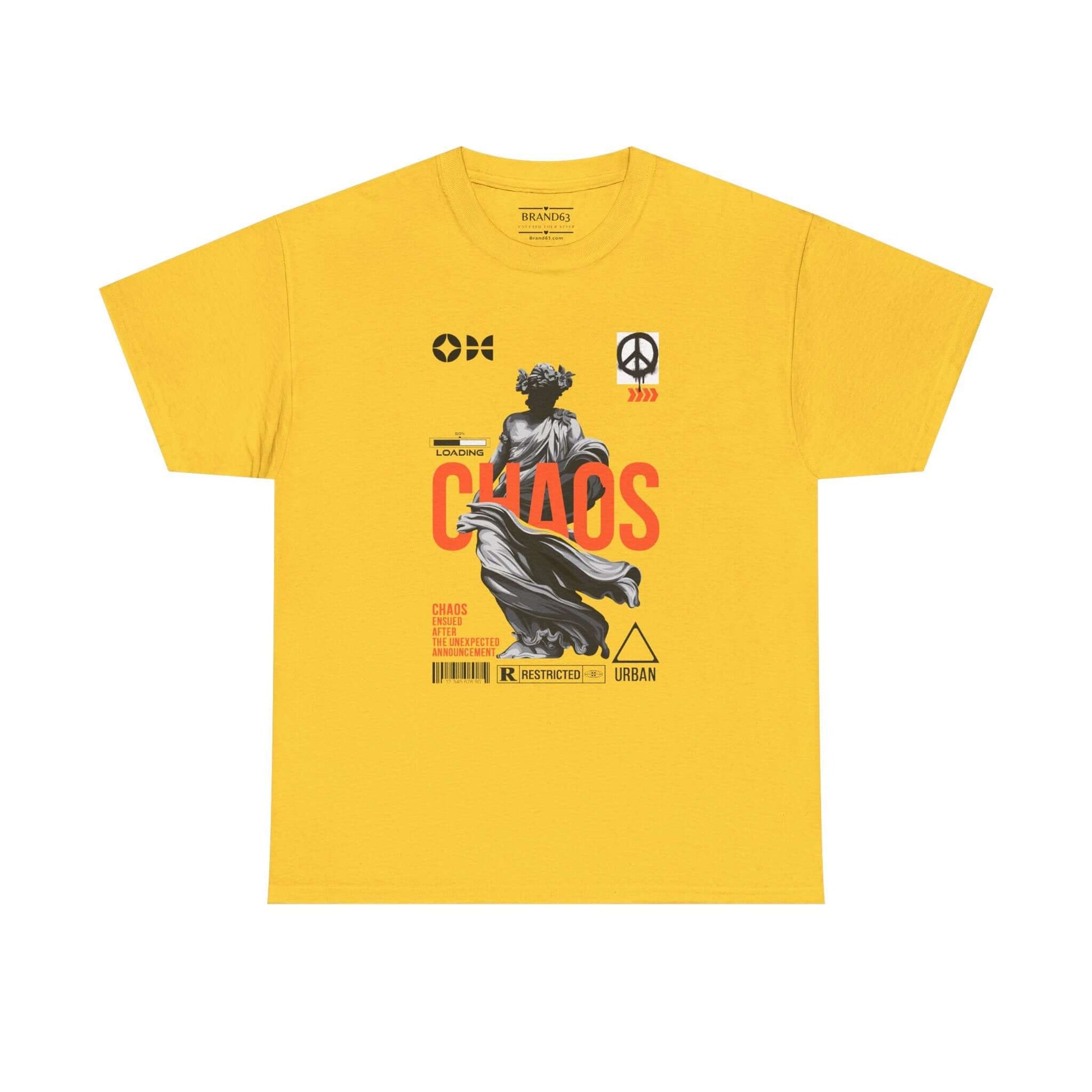 Silent Chaos T-shirt -Extended Sizes, Brand63
