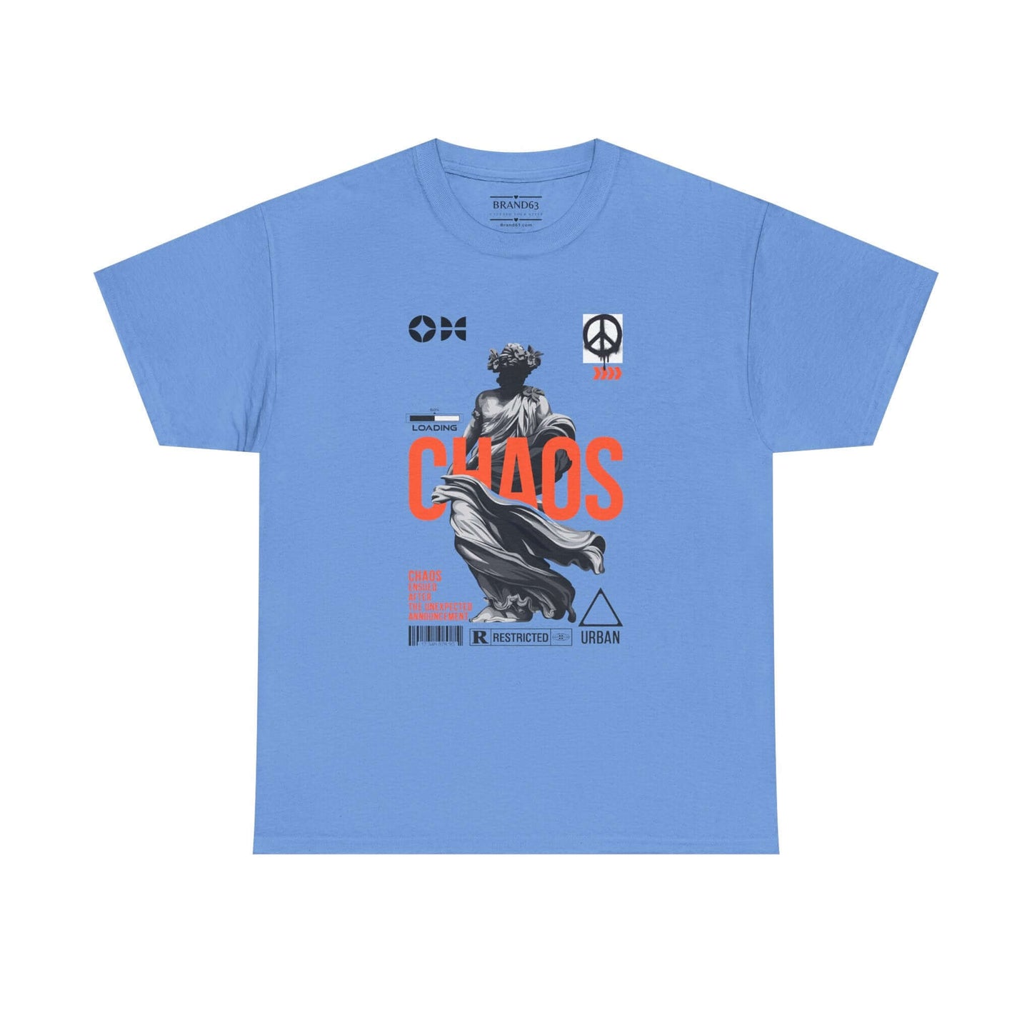 Silent Chaos T-shirt -Extended Sizes, Brand63