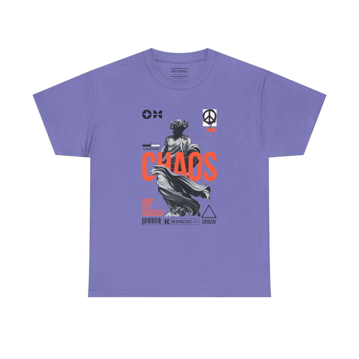 Silent Chaos T-shirt -Extended Sizes, Brand63