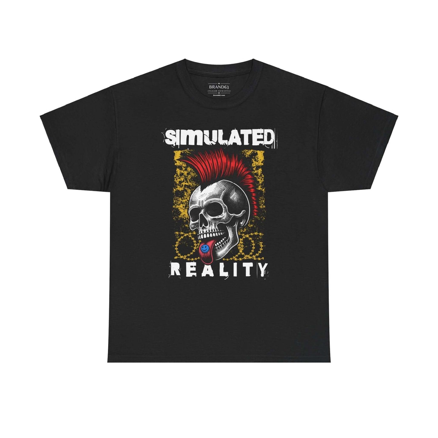 Simulated Reality Skull Cotton Tee, Brand63