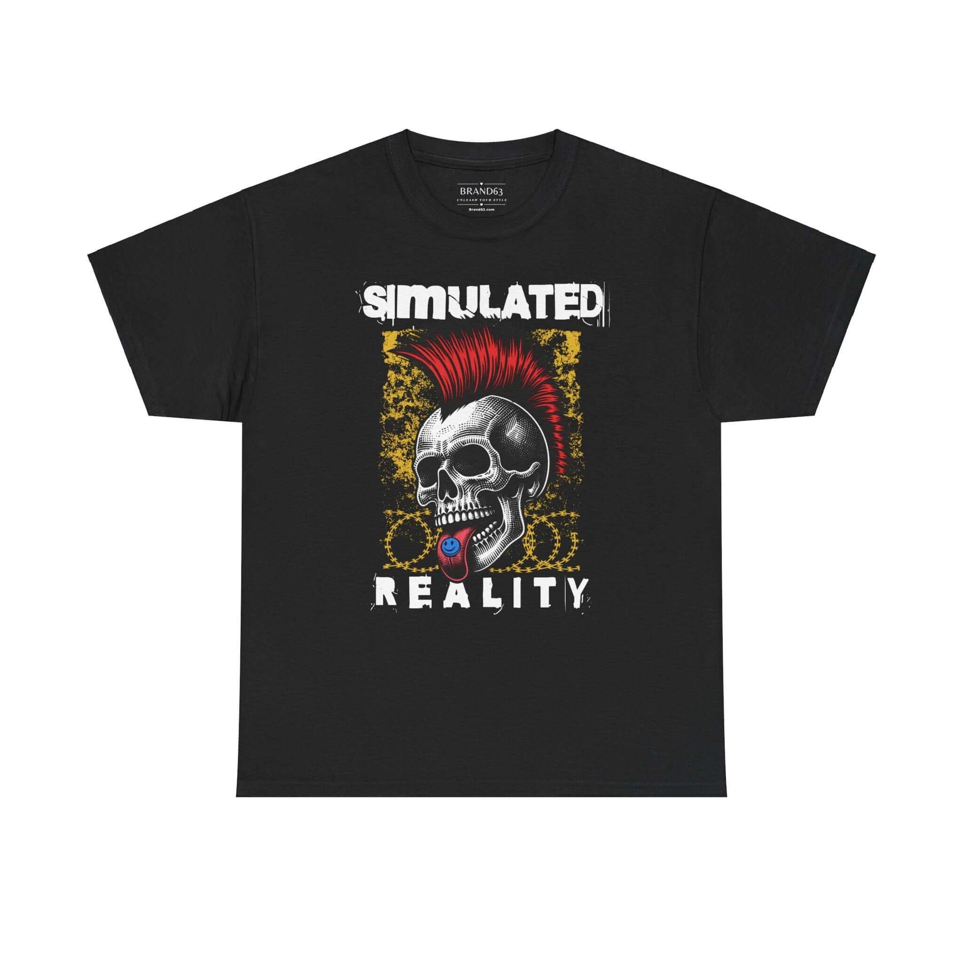 Simulated Reality Skull Cotton Tee, Brand63