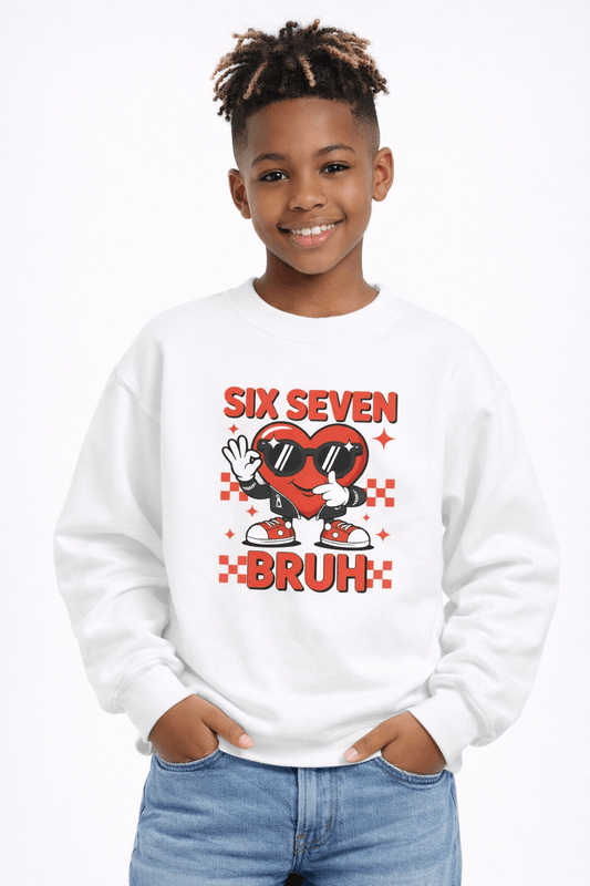 Six Seven Boys Valentine's Crewneck Sweatshirt, Brand63