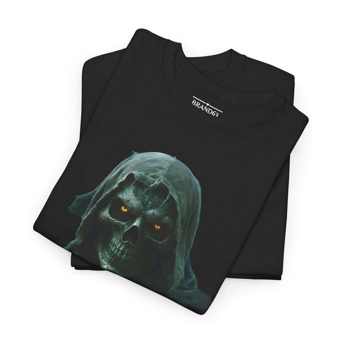 Skeleton Graphic Black Tee, No Mercy, Brand63
