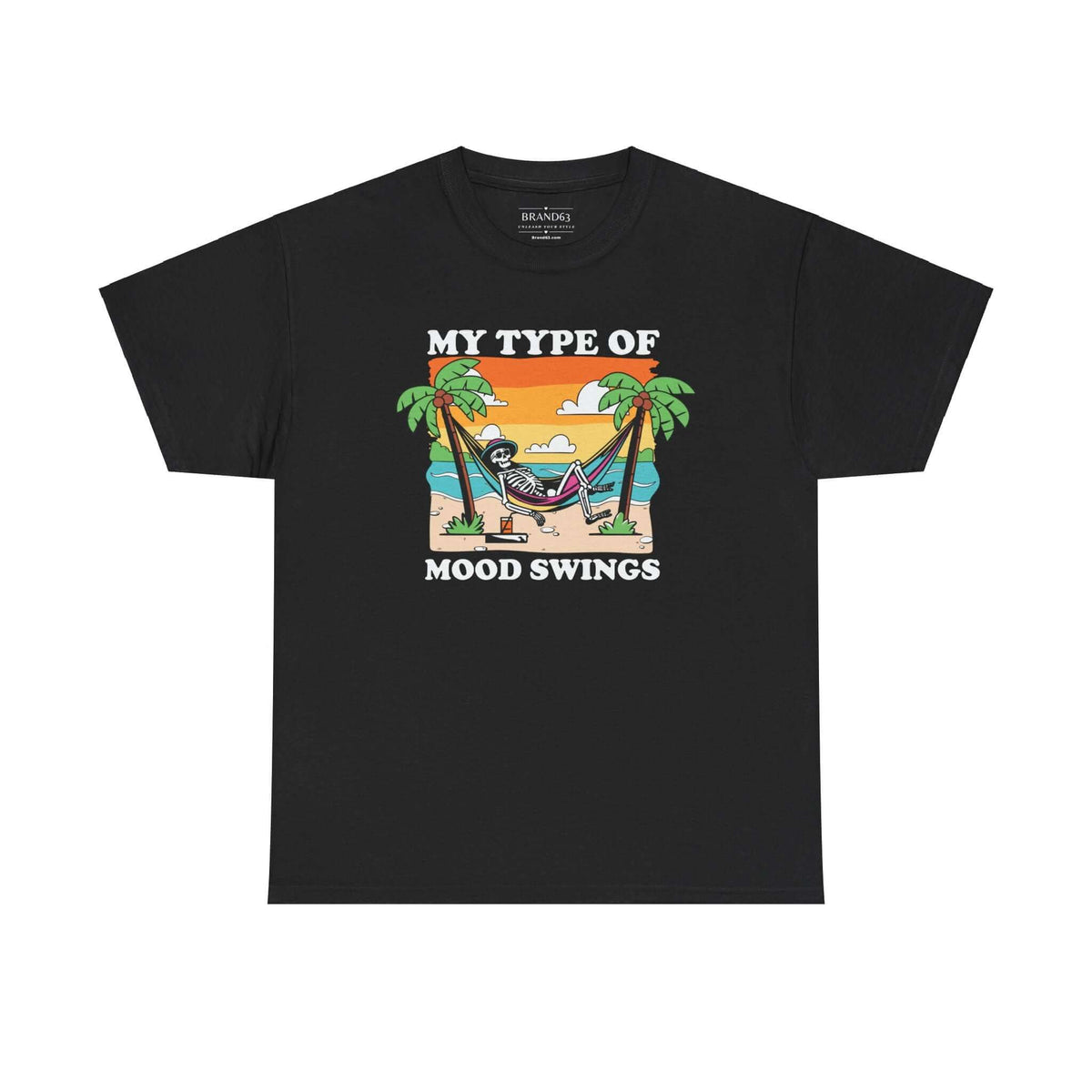 Skeleton Mood Swings Halloween T-Shirt, Brand63