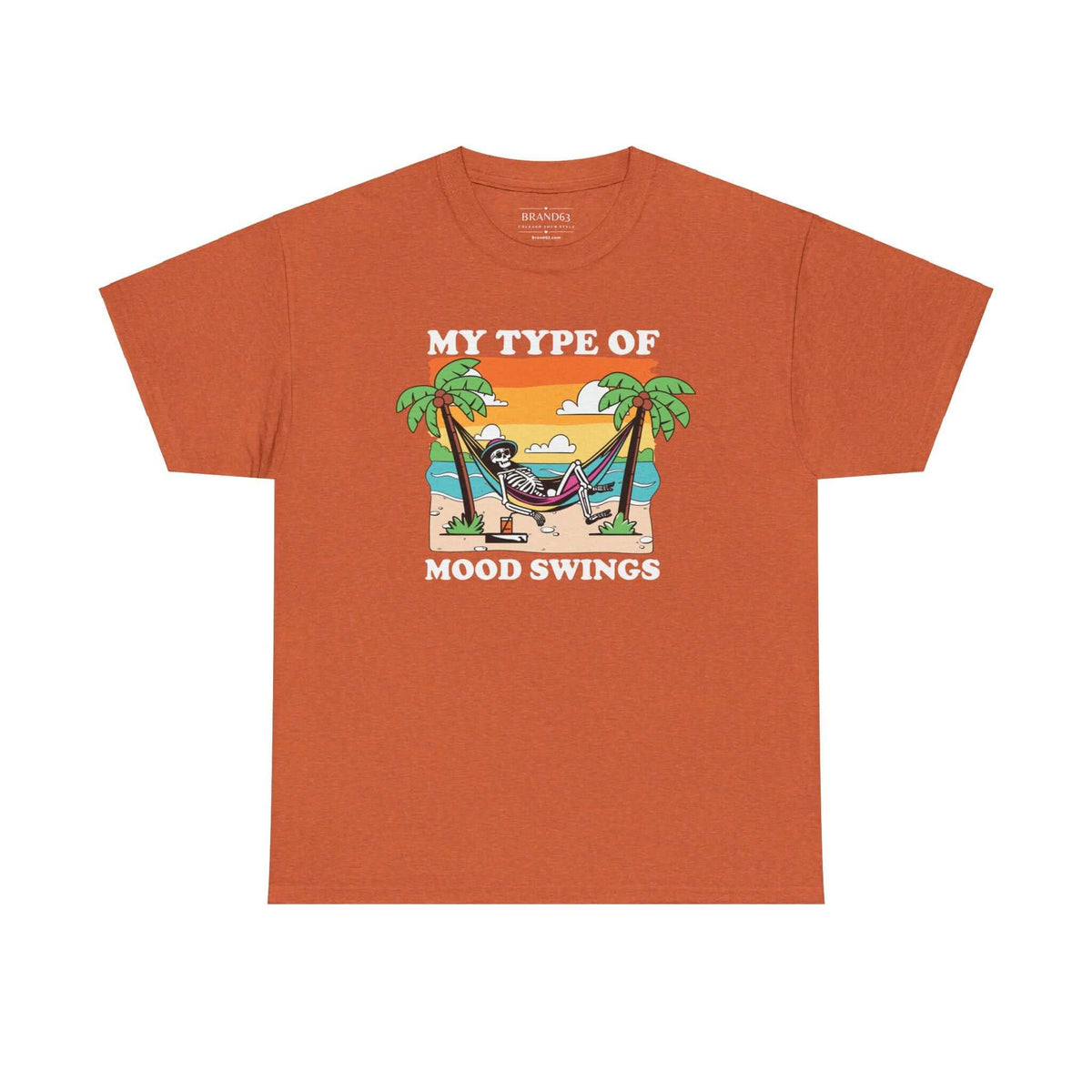 Skeleton Mood Swings Halloween T-Shirt, Brand63