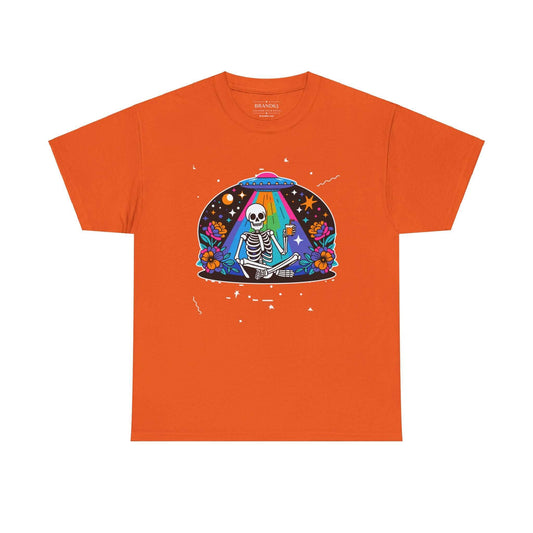 Skeleton UFO Halloween T-Shirt | Plus Size Available, Brand63