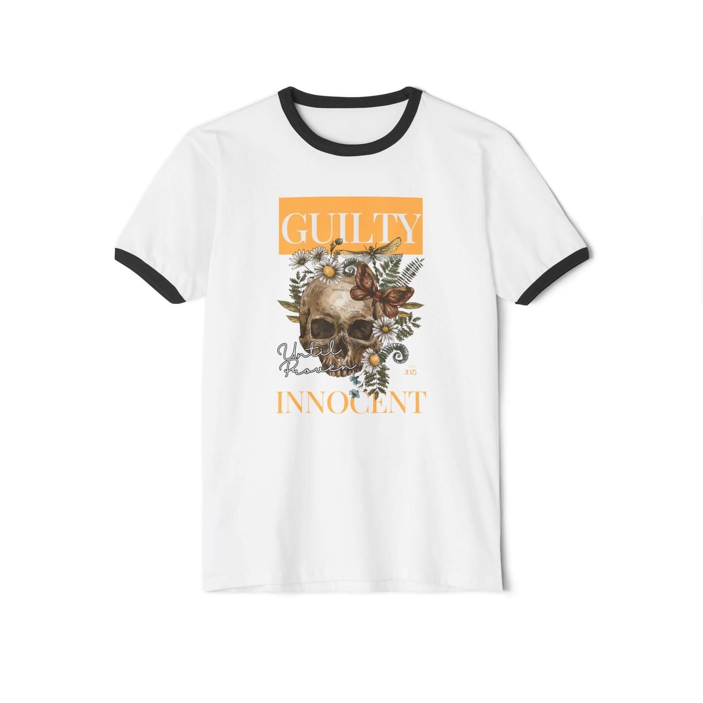Skull Guilty Ringer Tee | Skull & Nature Art, Brand63