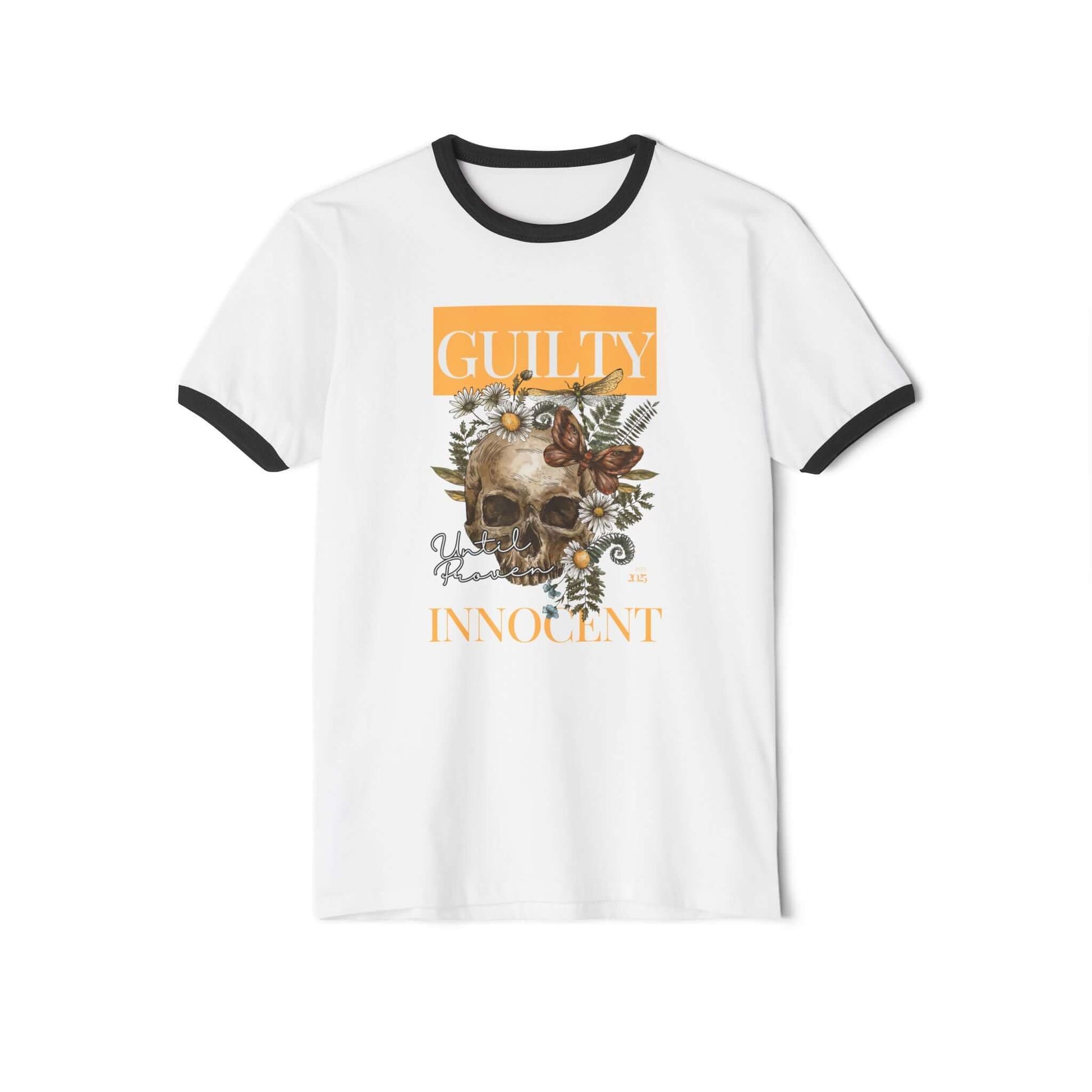 Skull Guilty Ringer Tee | Skull & Nature Art, Brand63