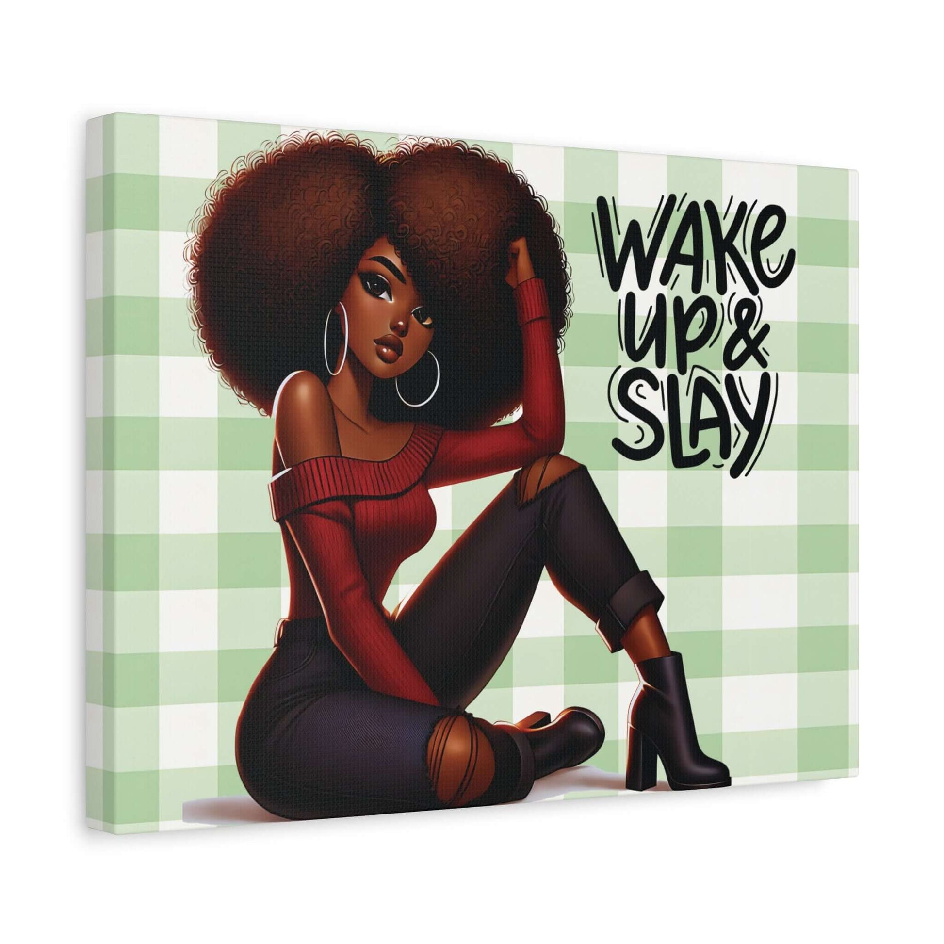 "Slay Your Day!" Afro Centric Wall Art, Brand63