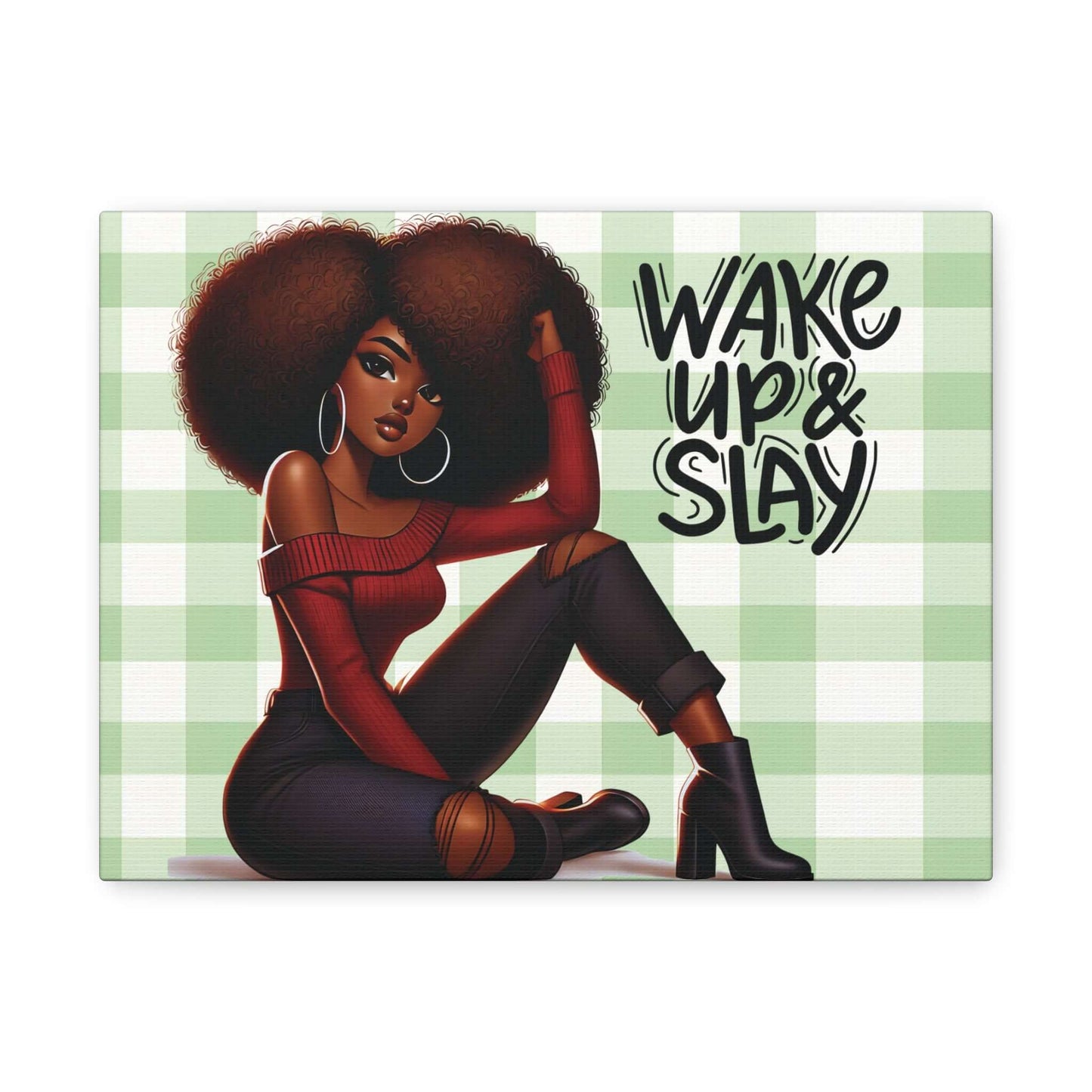 "Slay Your Day!" Afro Centric Wall Art, Brand63