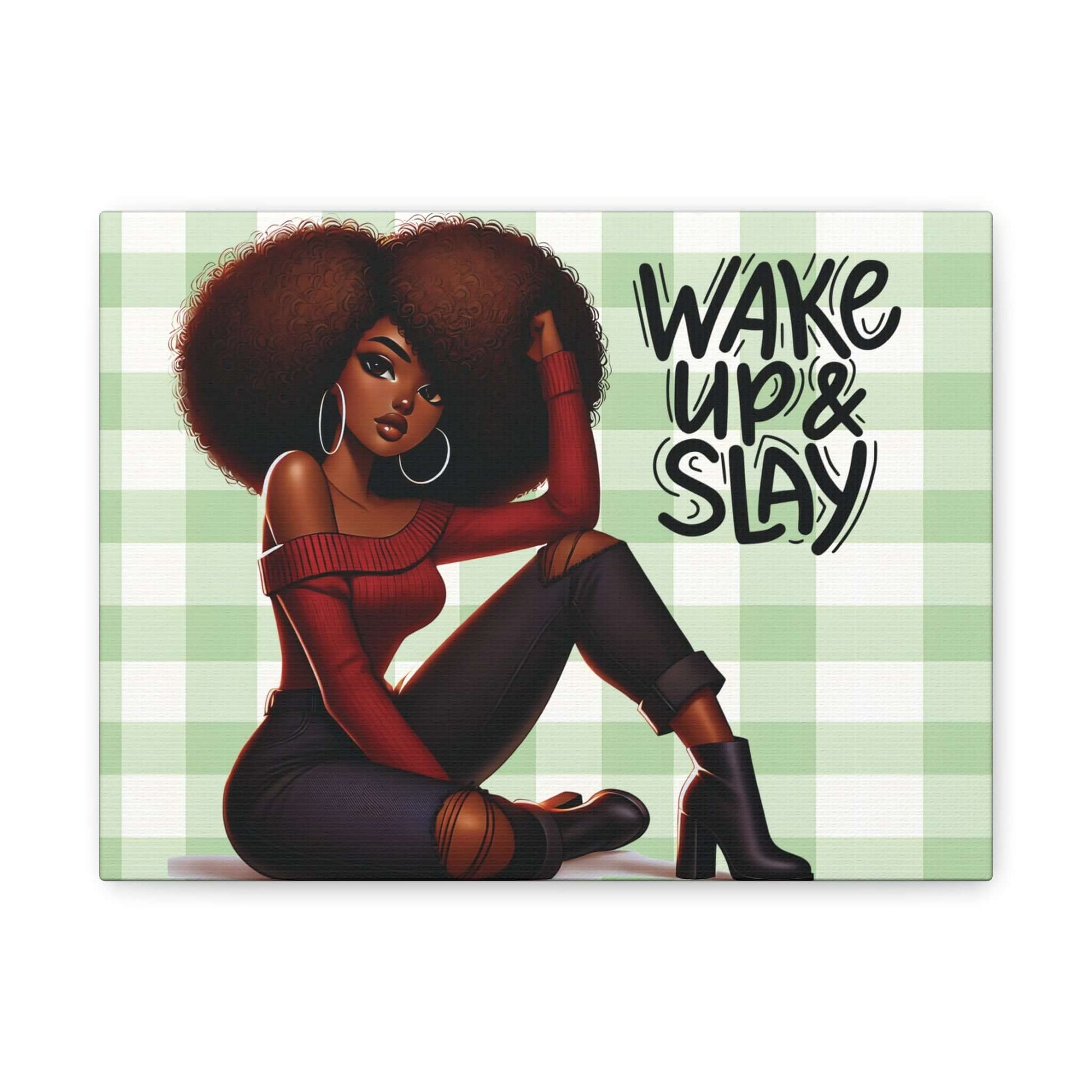 "Slay Your Day!" Afro Centric Wall Art, Brand63