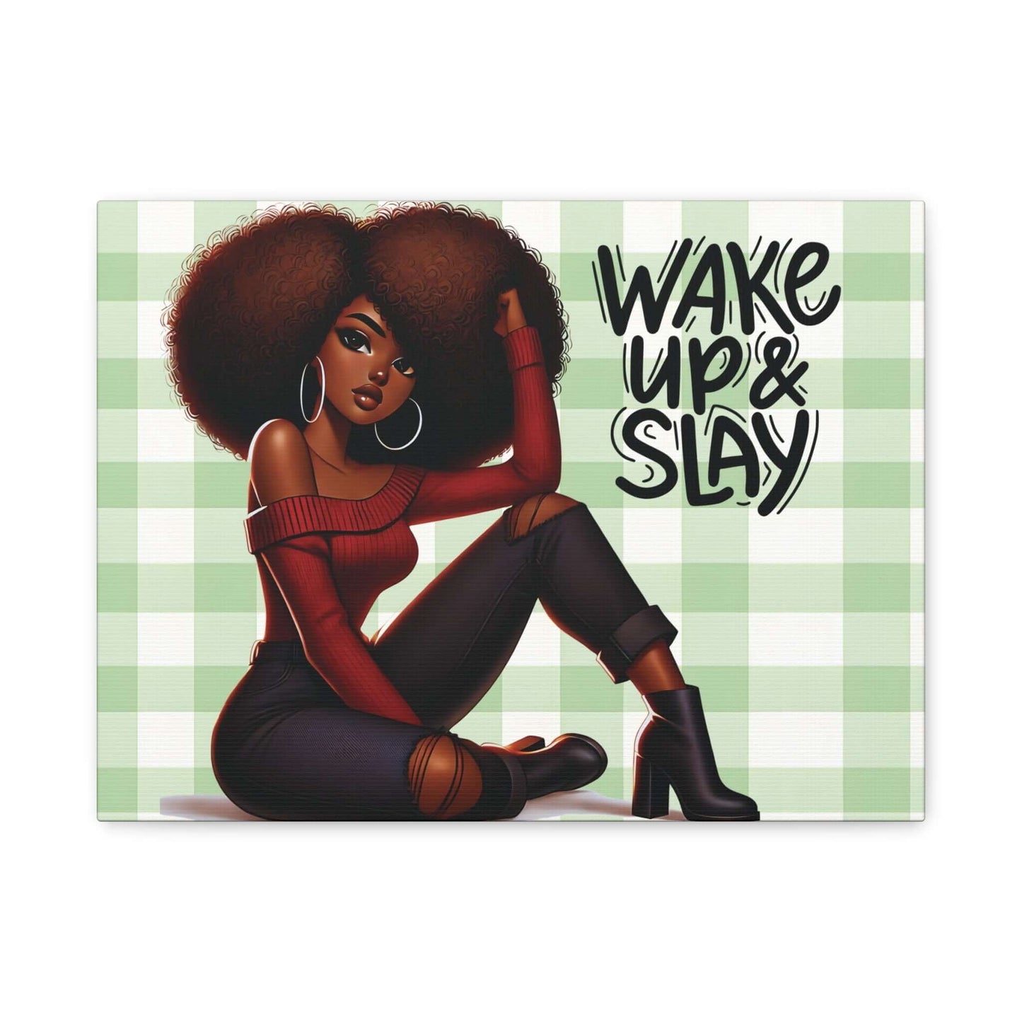 "Slay Your Day!" Afro Centric Wall Art, Brand63